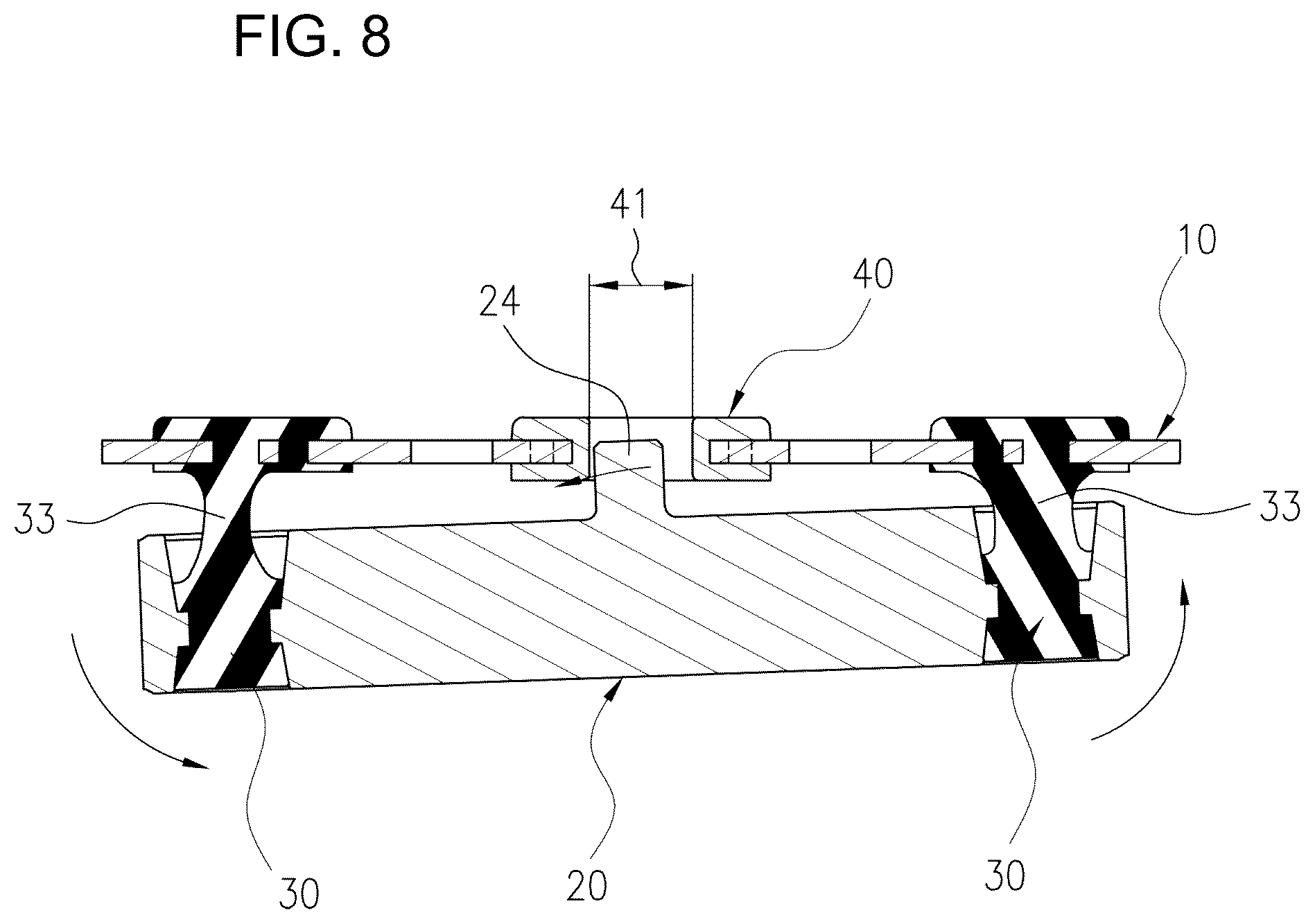 Patent US12097649 Figure 8 – Directly injection-molded steering wheel damper and manufacturing method thereof