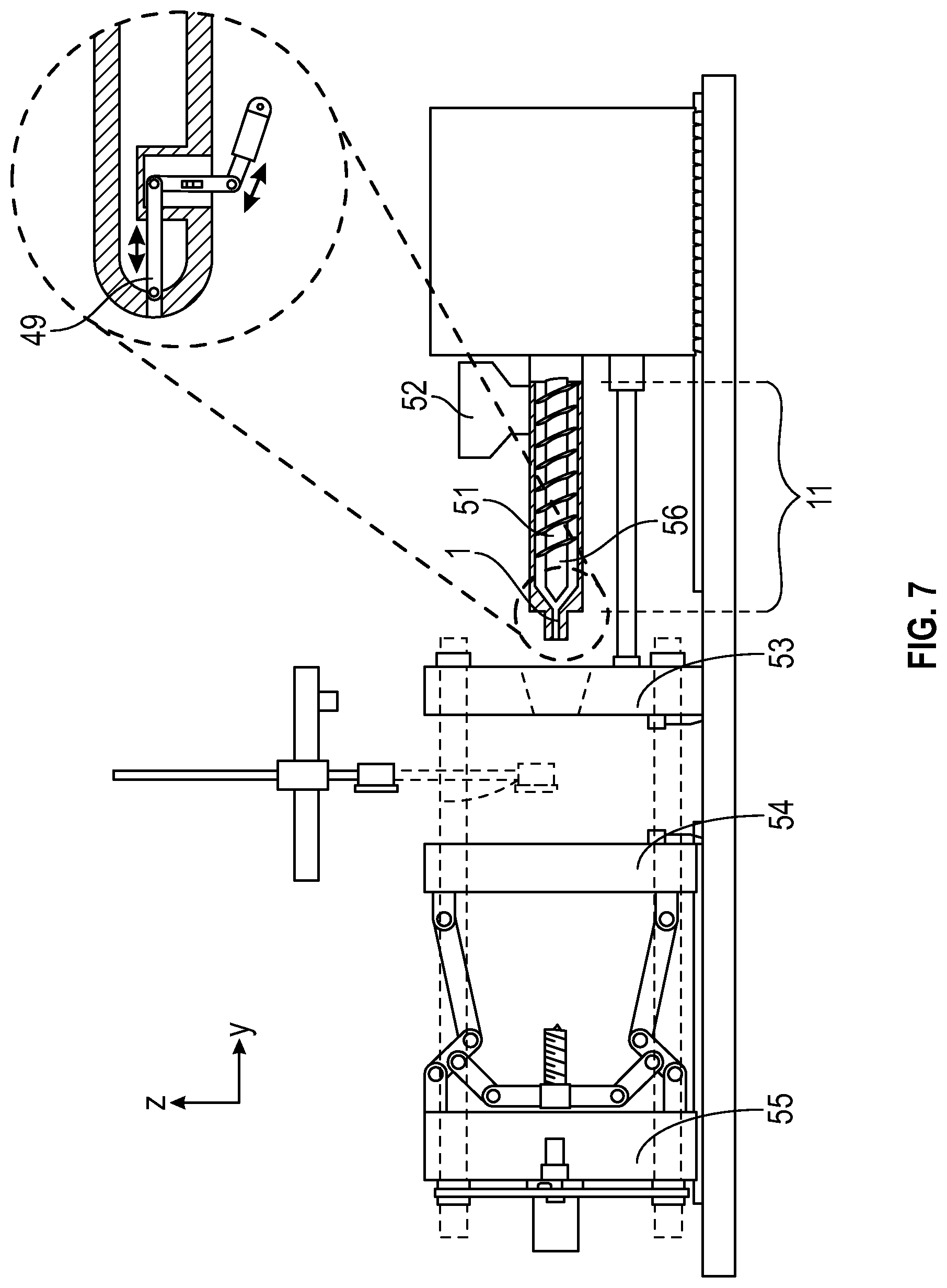 Patent US12097650 Figure 15 – Multi-mold systems using a runner