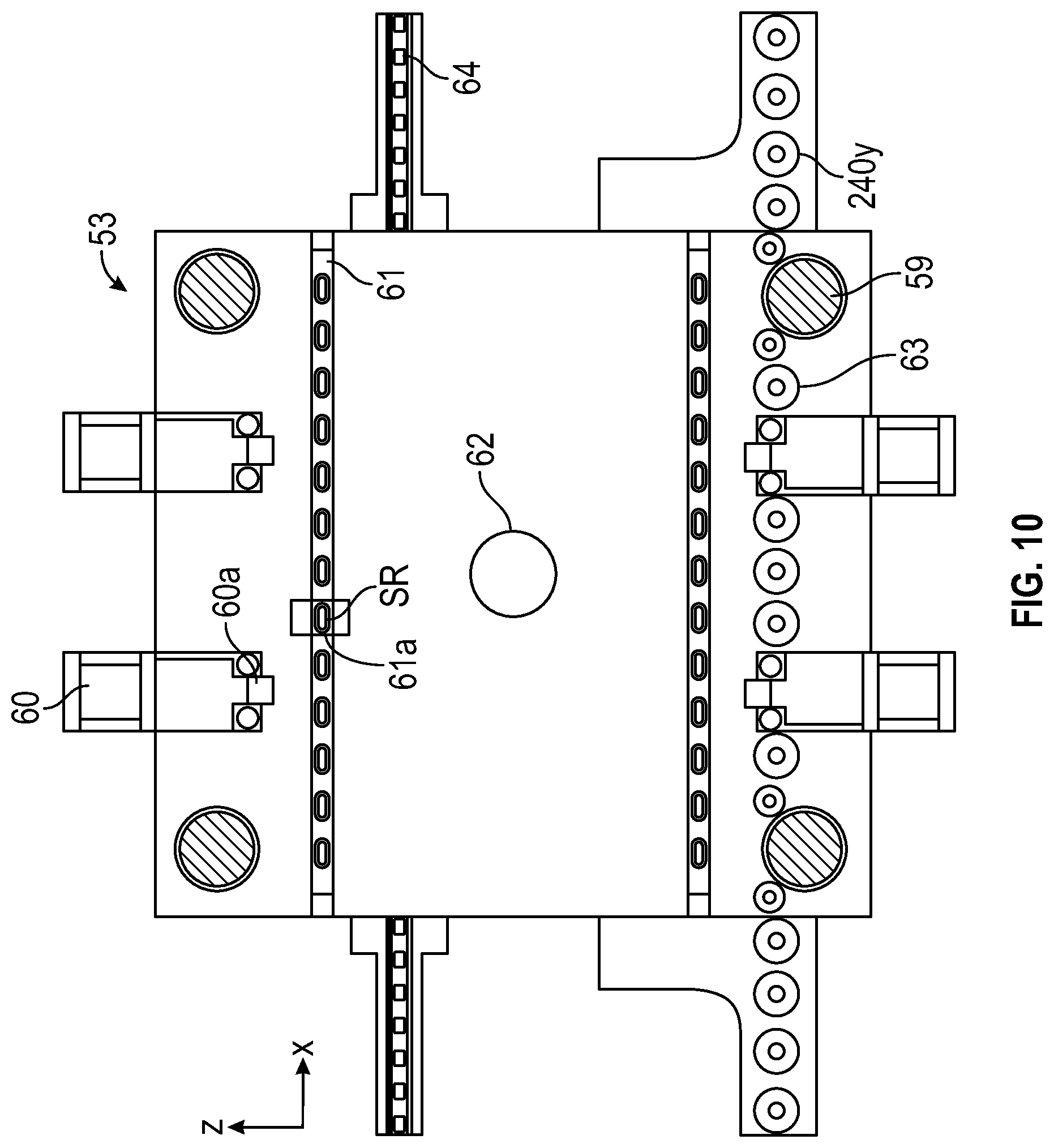 Patent US12097650 Figure 19 – Multi-mold systems using a runner