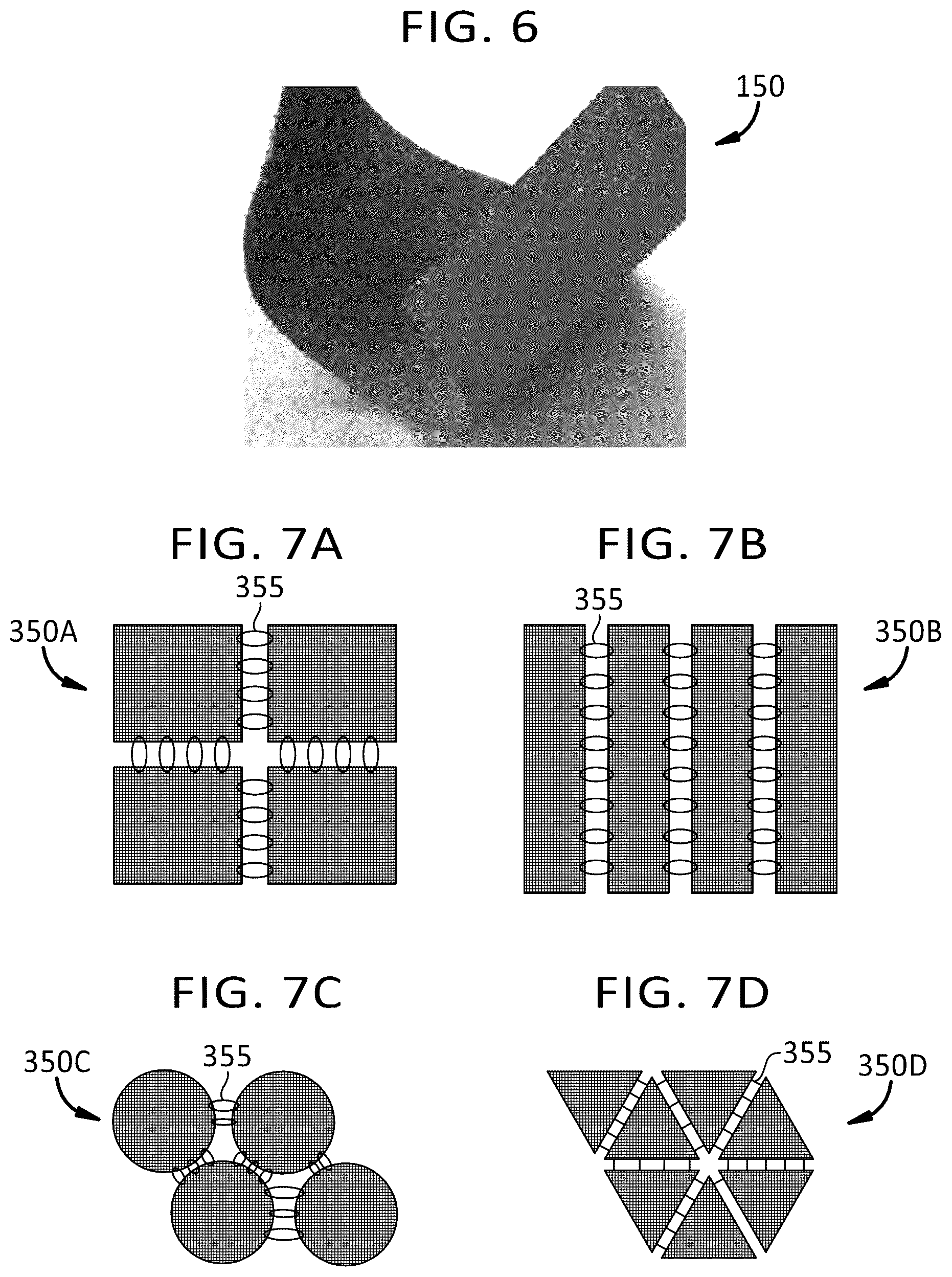 Patent US12097657 Figure 5 – Porous structures produced by additive layer manufacturing
