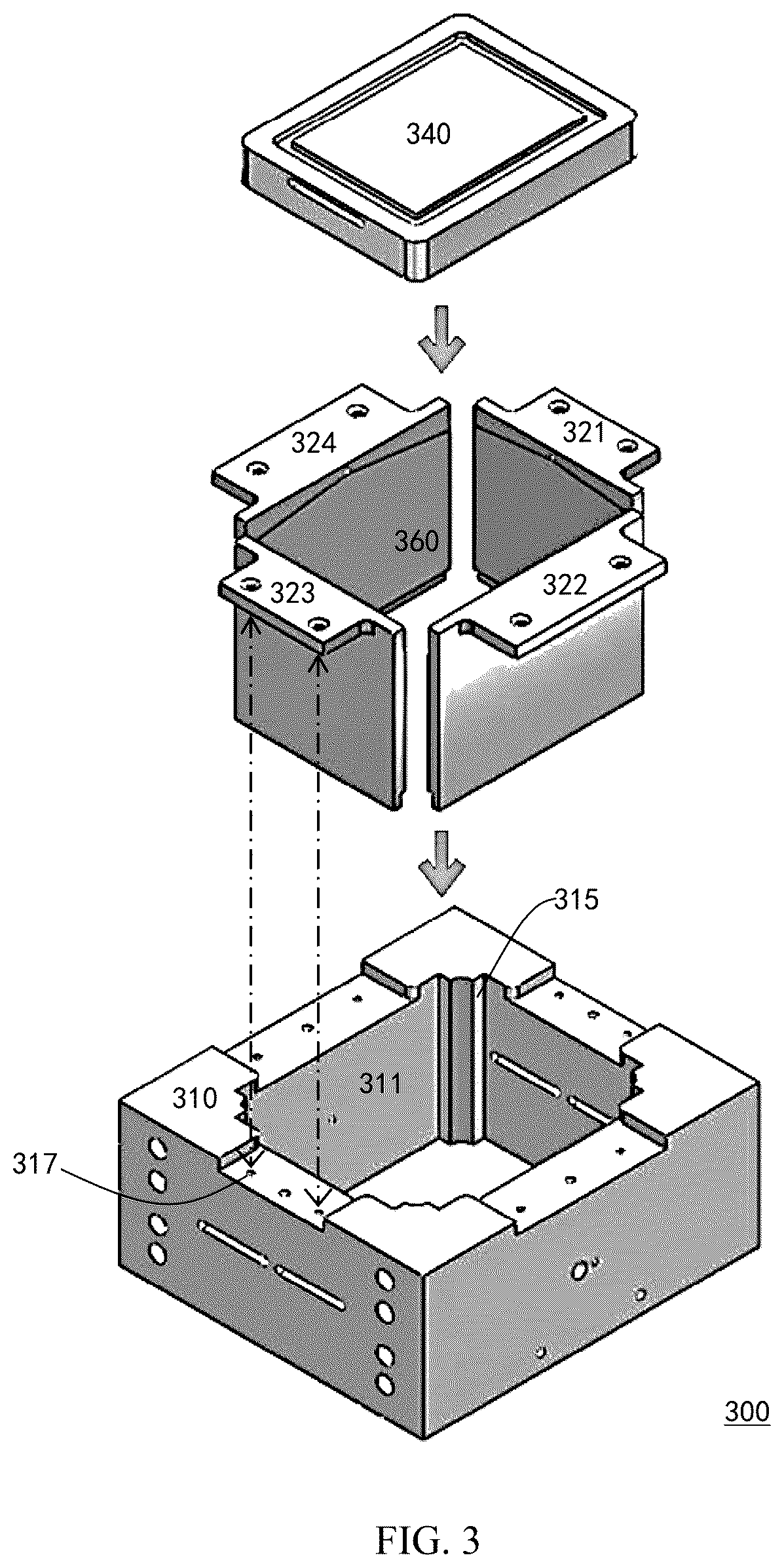 Patent US12097659 Figure 3 – Exchangeable additive manufacturing machine system with air curtain isolation mechanism
