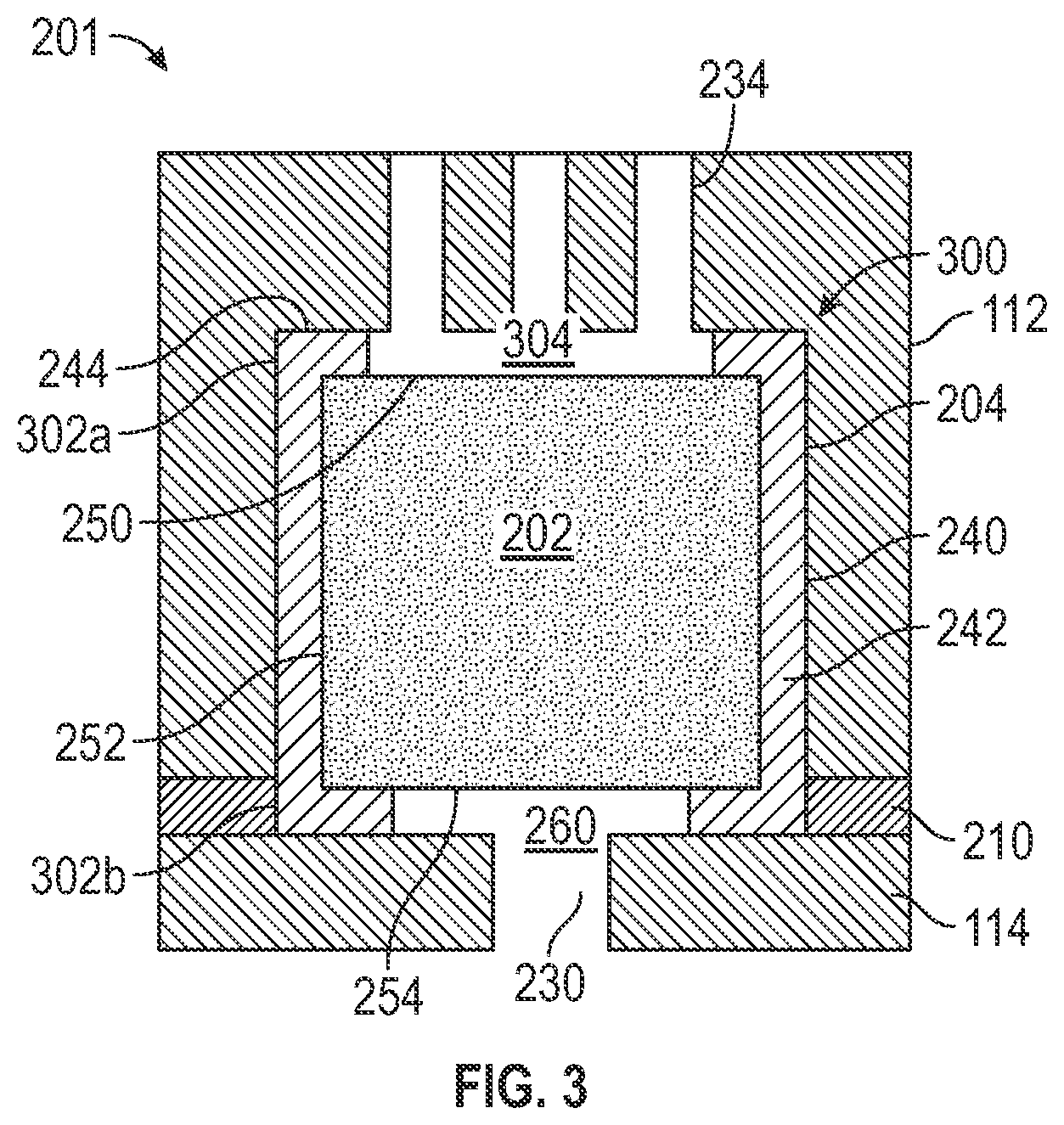 Patent US12097665 Figure 3 – Porous plug bonding