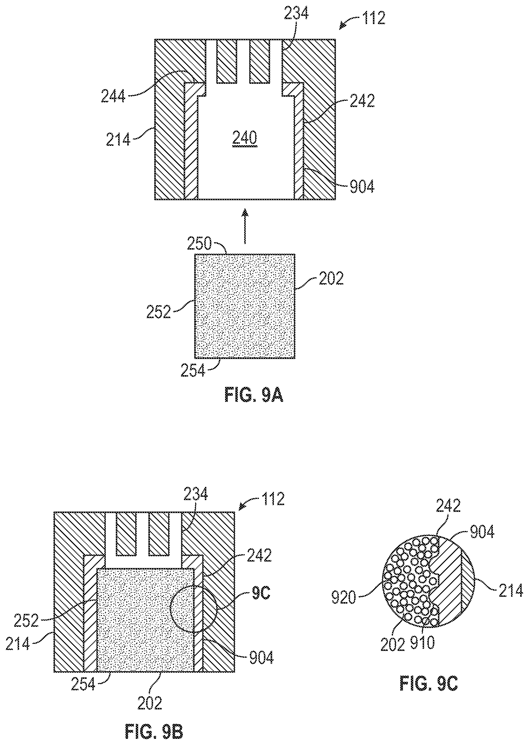 Patent US12097665 Figure 7 – Porous plug bonding