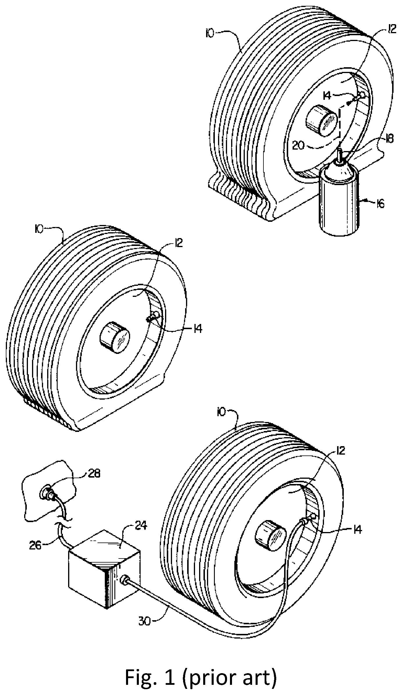 Patent US12097671 Figure 1 – Tire inflation and sealing system
