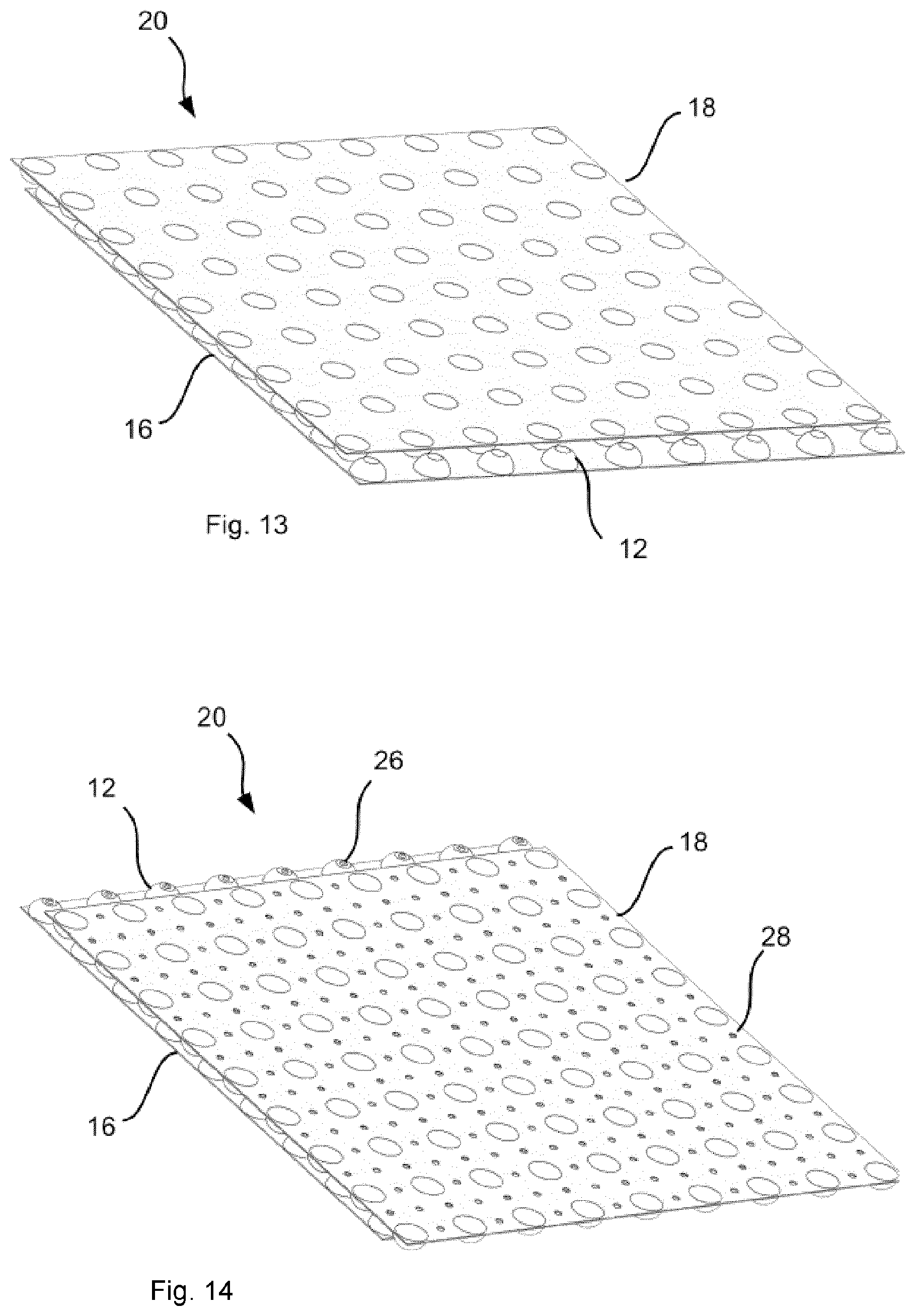 Patent US12097676 Figure 13 – Core element for sandwich elements, use of such a core element, and method for producing such a core element