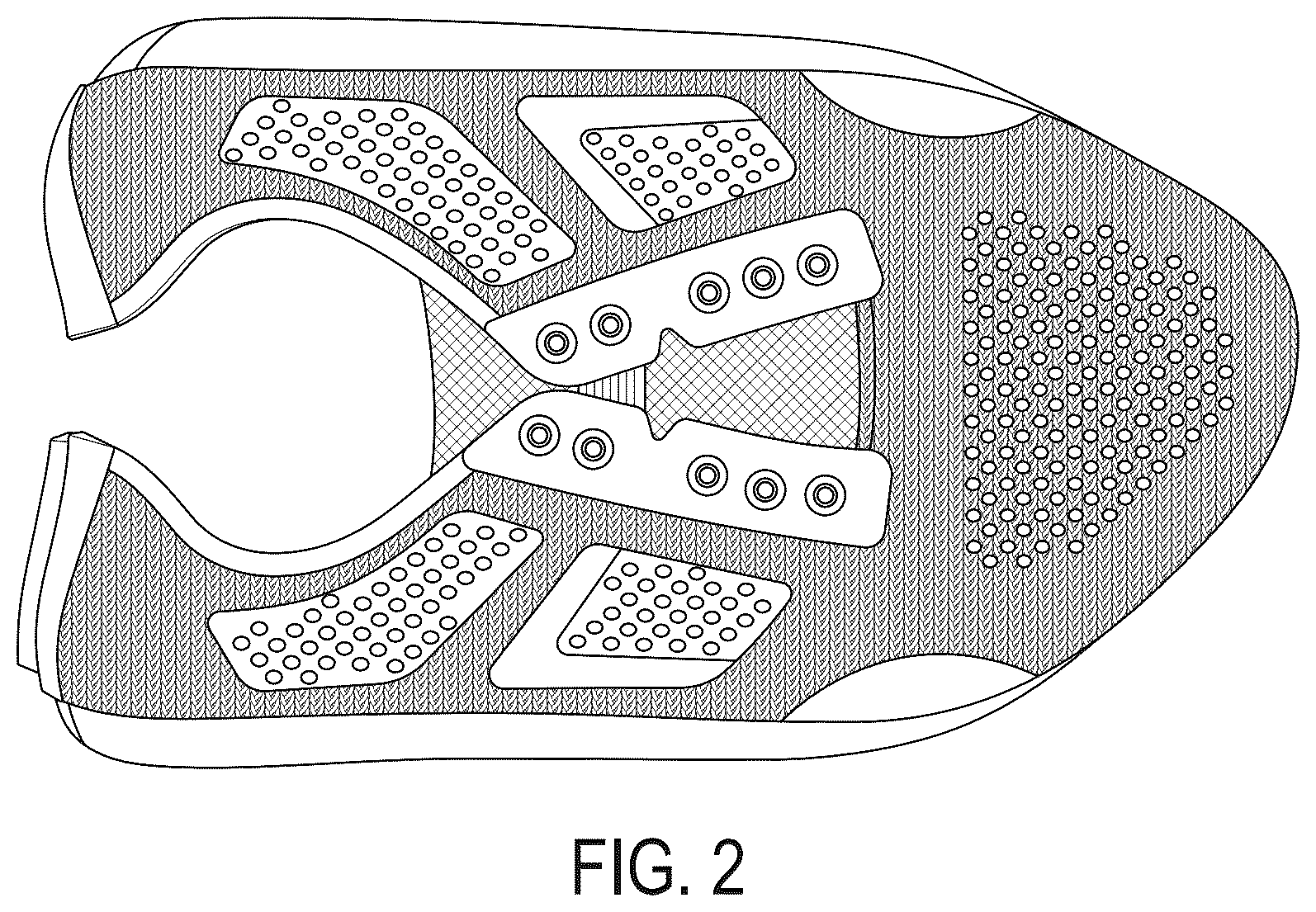 Patent US12097677 Figure 2 – Molded footwear upper with knit texture