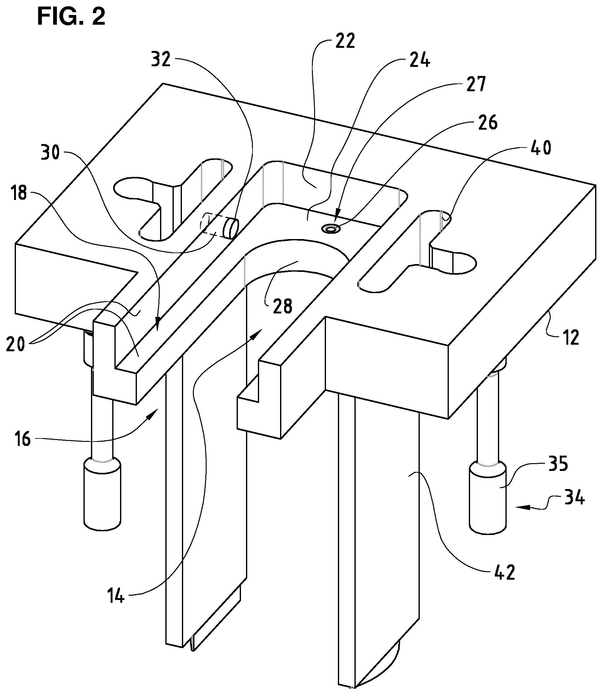 Patent US12097679 Figure 2 – Press device for a powder press and a tool changing system