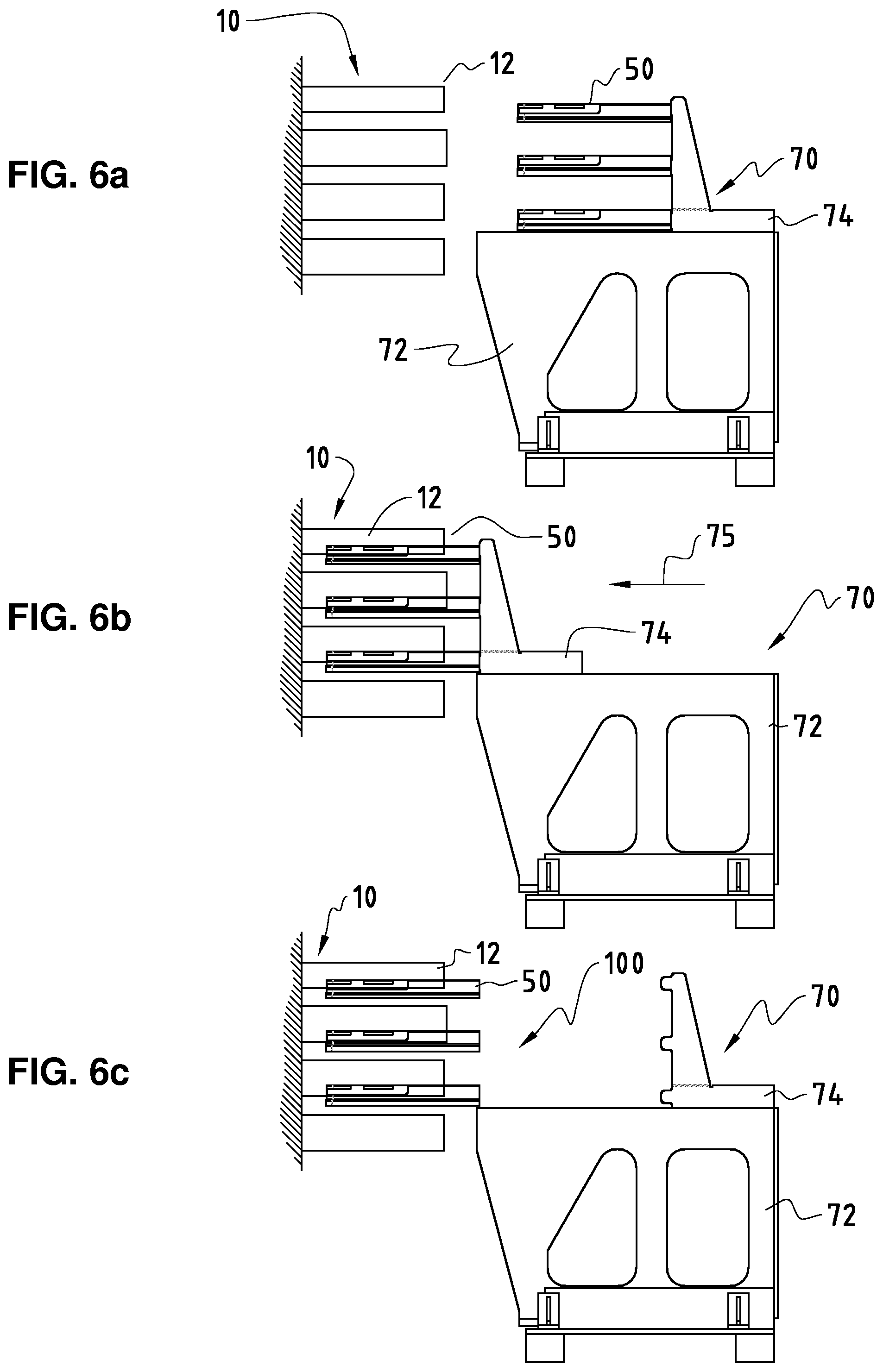 Patent US12097679 Figure 6 – Press device for a powder press and a tool changing system