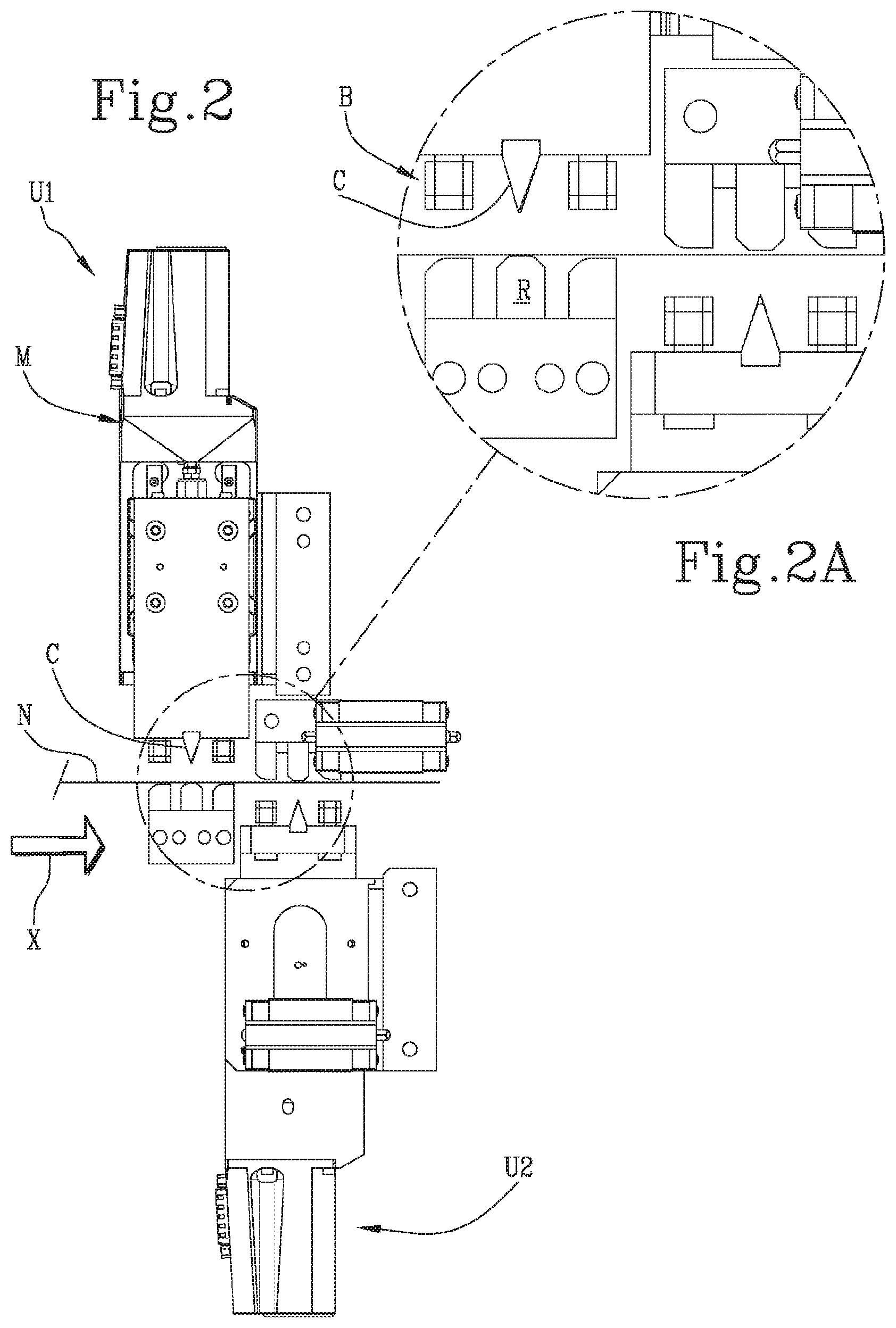 Patent US12097680 Figure 2 – Incision station for packaging machine and relative incision method