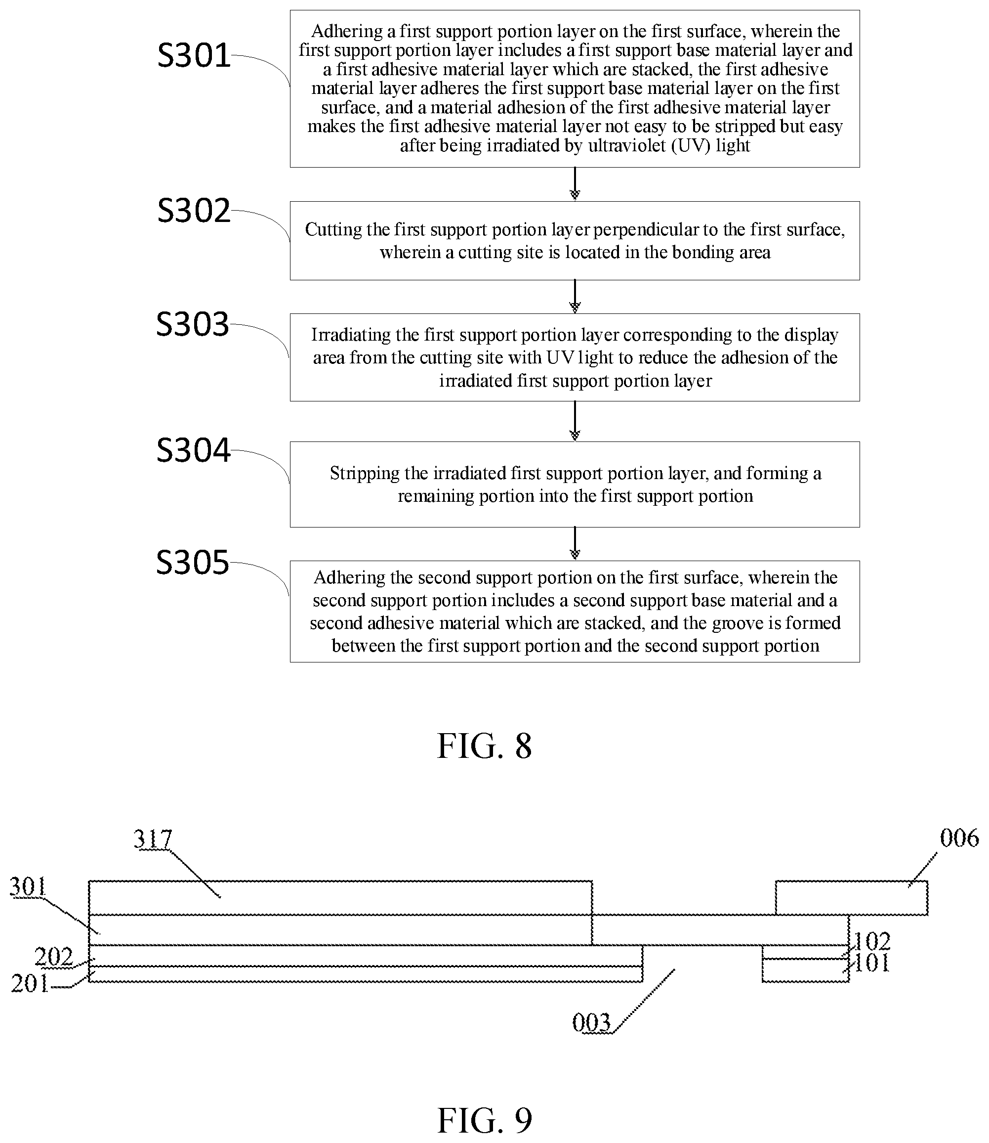 Patent US12097682 Figure 4 – Support film and forming method thereof, display panel and manufacturing method thereof
