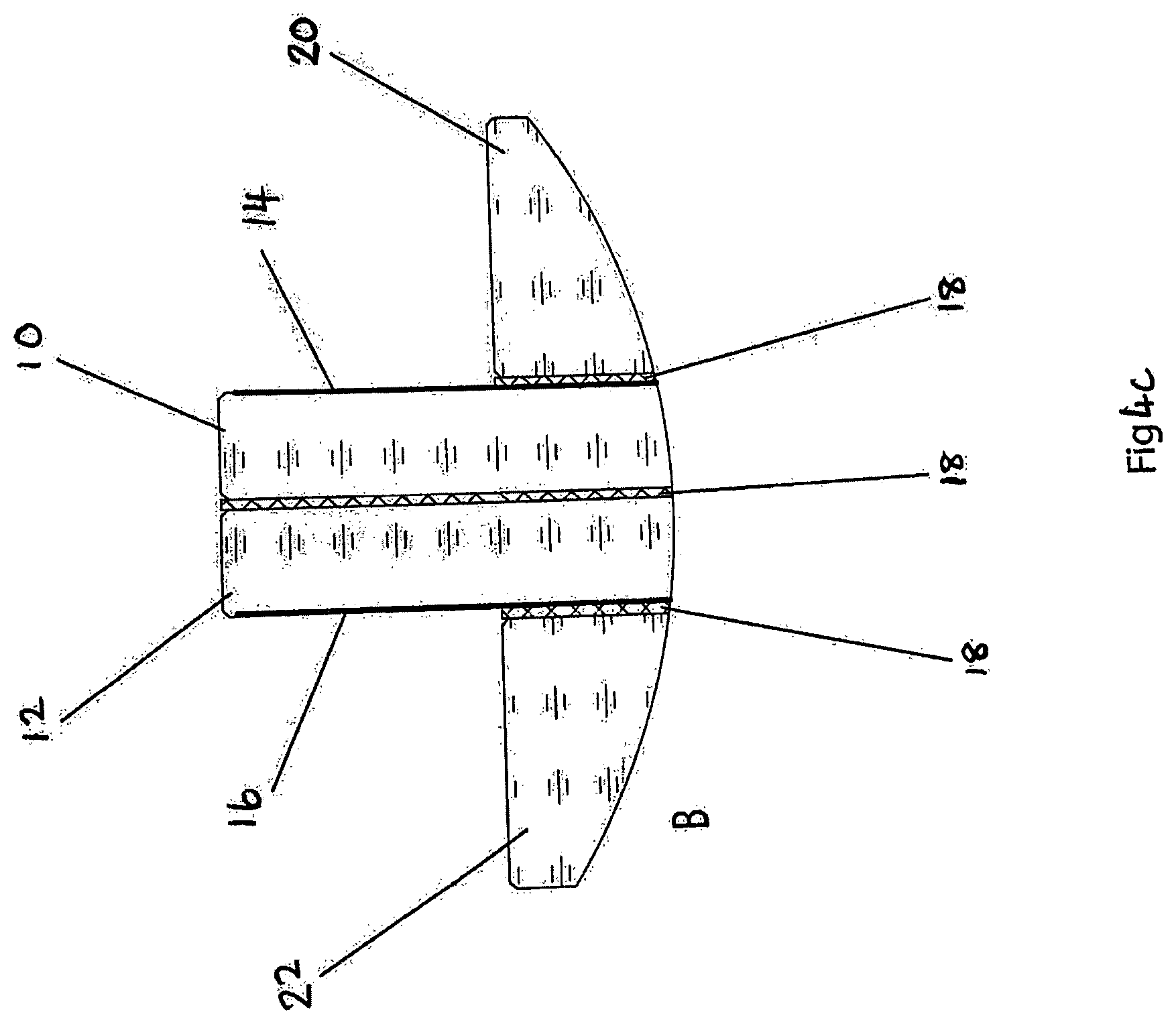 Patent US12097683 Figure 5 – Transparent structure with electrically conductive elements