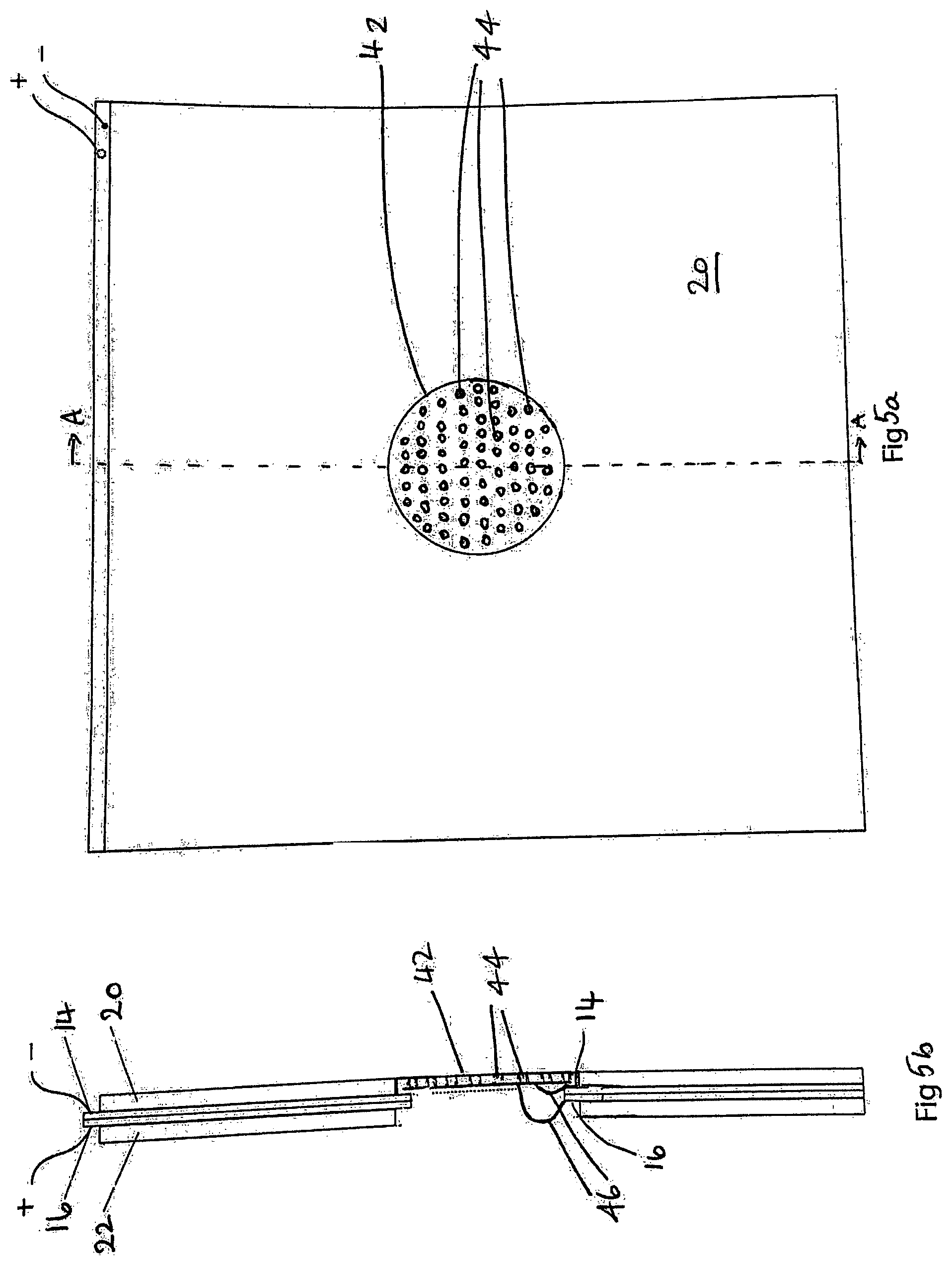 Patent US12097683 Figure 6 – Transparent structure with electrically conductive elements