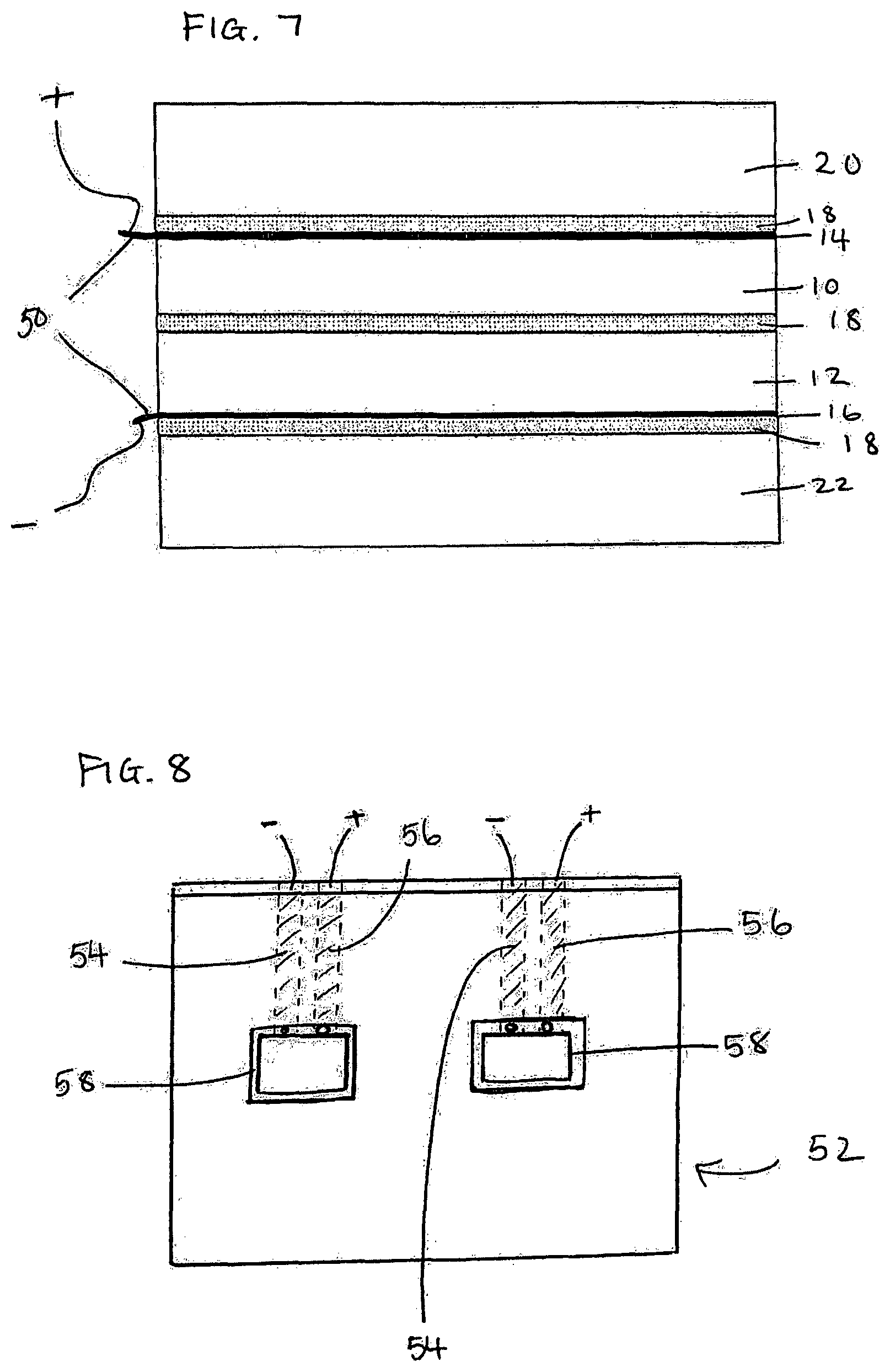 Patent US12097683 Figure 8 – Transparent structure with electrically conductive elements