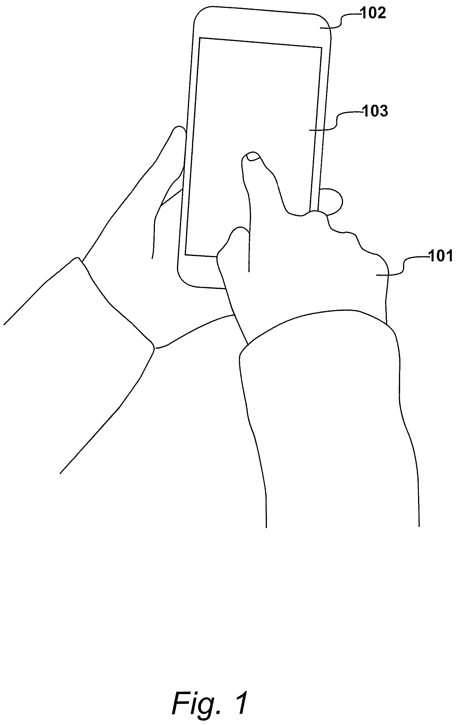 Patent US12097692 Figure 1 – Electronic device comprising a pressure sensor