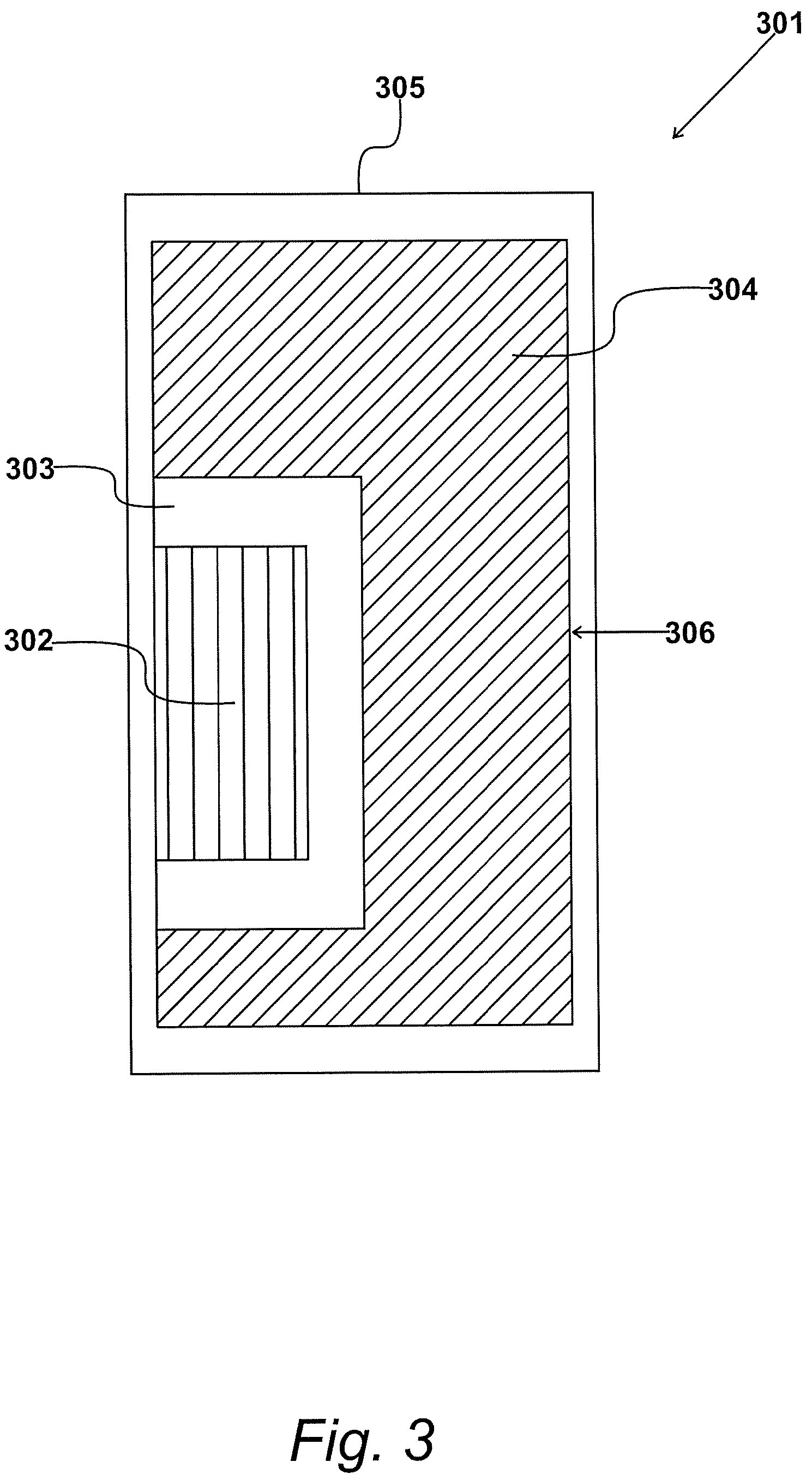 Patent US12097692 Figure 3 – Electronic device comprising a pressure sensor