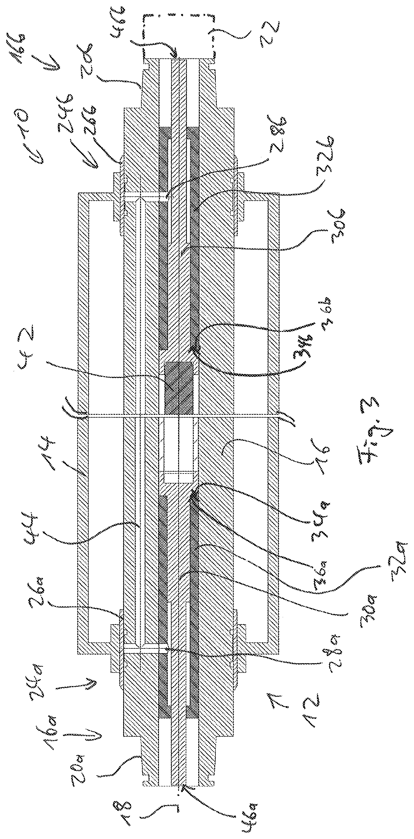 Patent US12097693 Figure 2 – Clamping shaft, printing cylinder unit and method for operating a clamping shaft