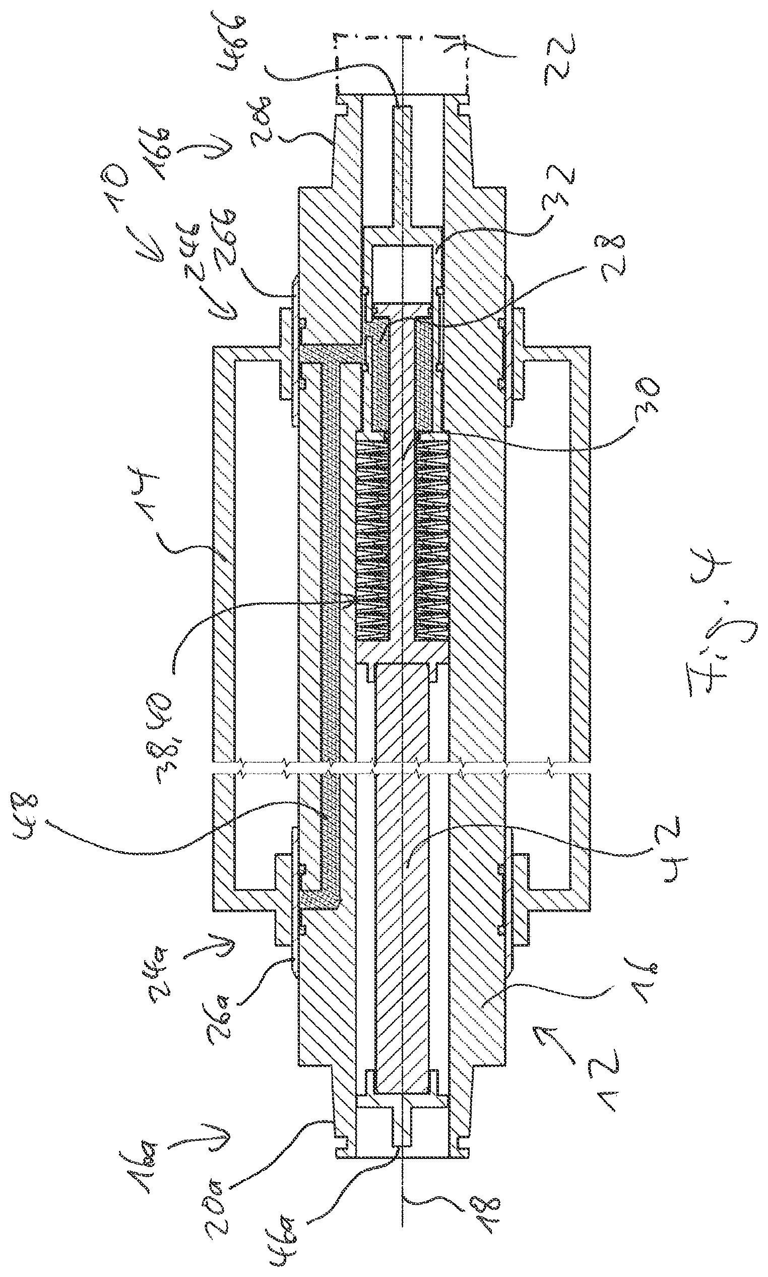 Patent US12097693 Figure 3 – Clamping shaft, printing cylinder unit and method for operating a clamping shaft