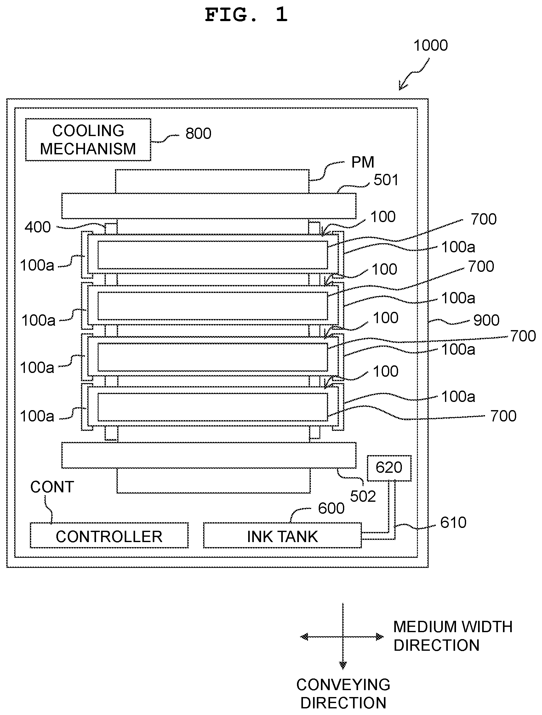 Patent US12097698 Figure 1 – Head system