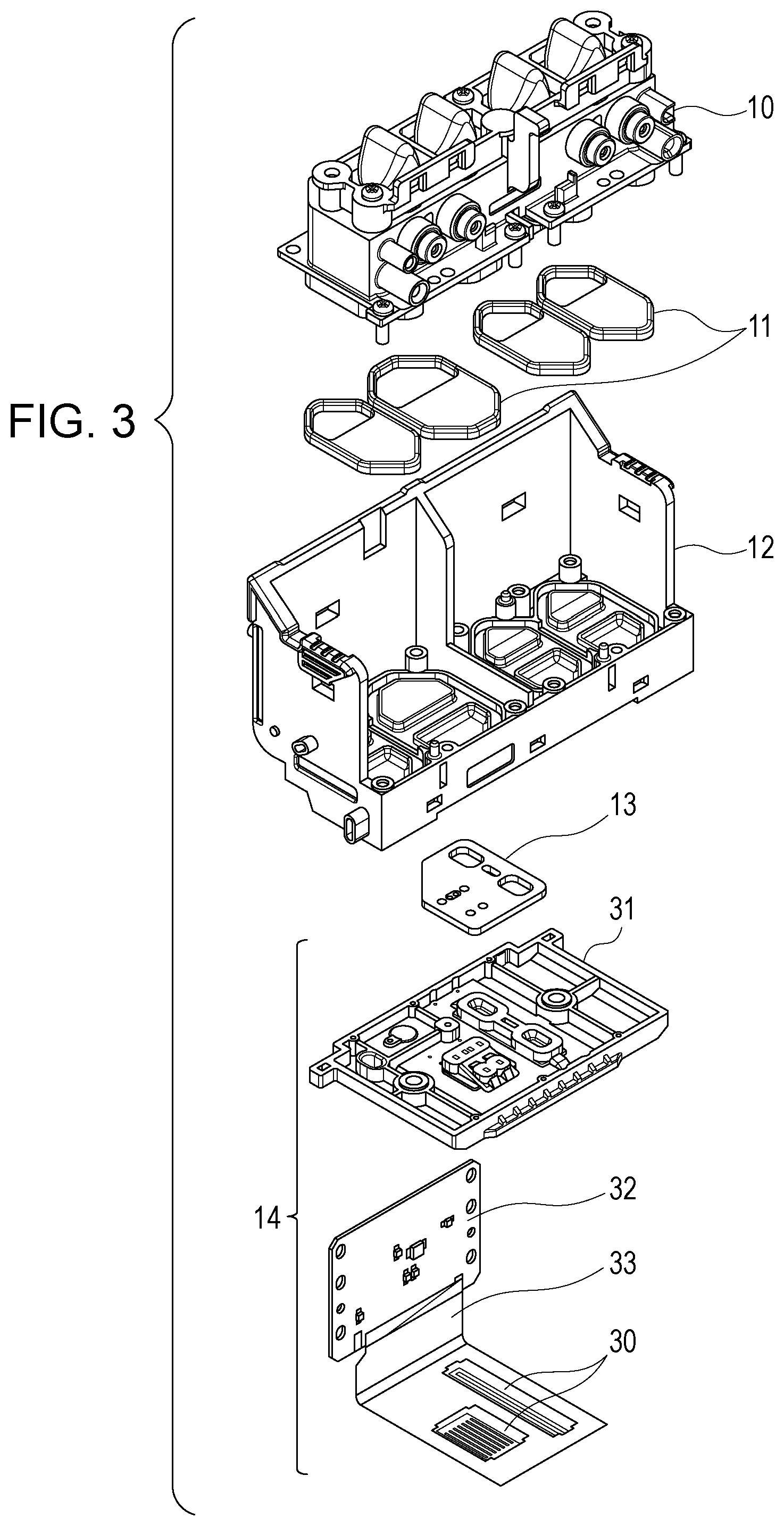Patent US12097699 Figure 3 – Liquid discharge head and liquid discharge apparatus