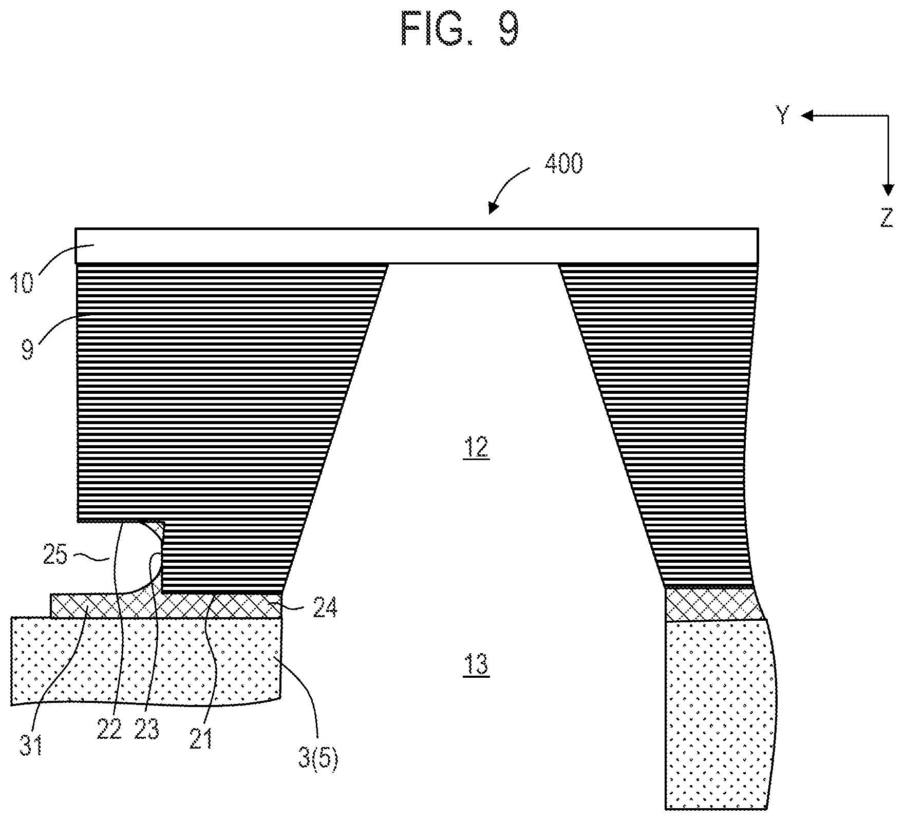 Patent US12097700 Figure 9 – Liquid ejection head and manufacturing method thereof