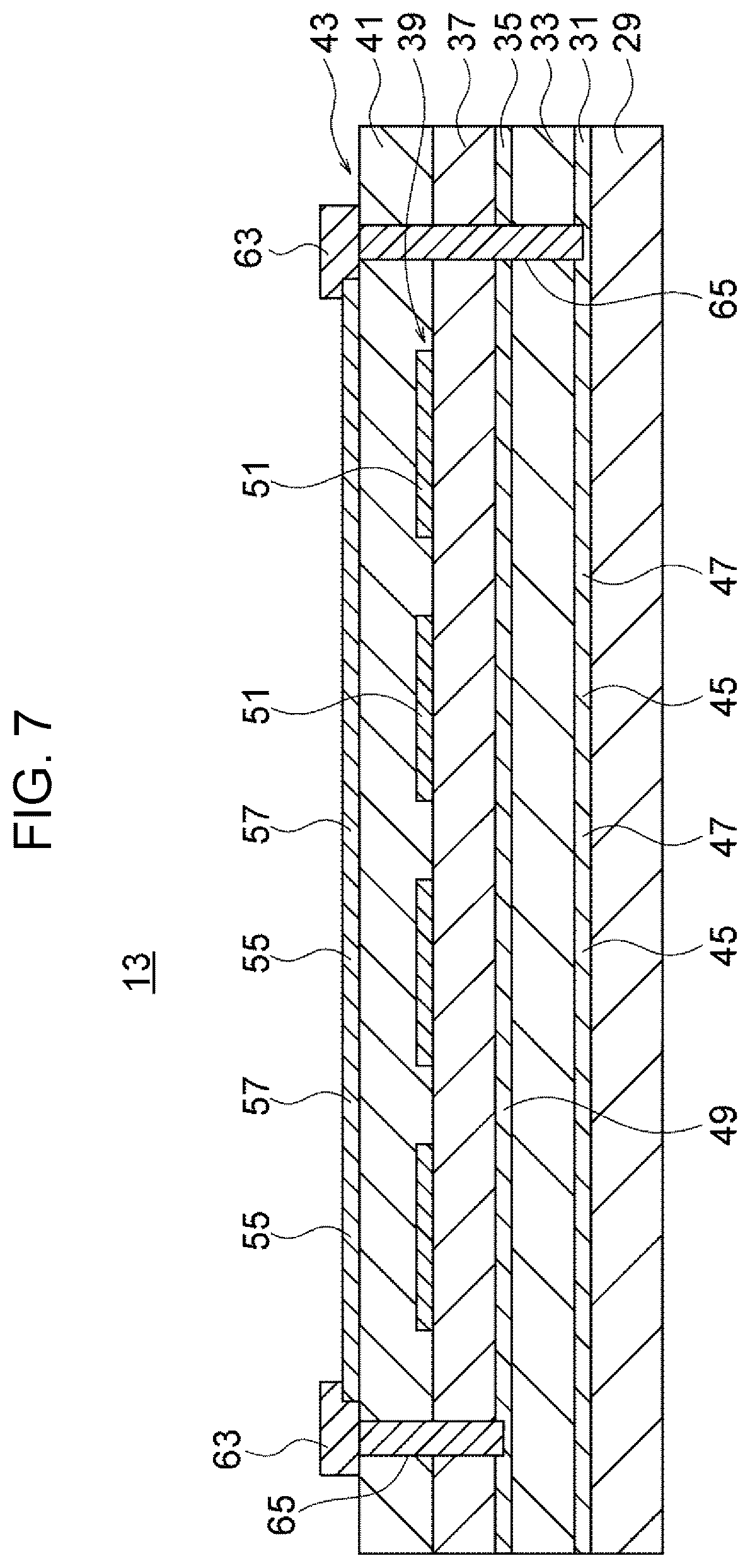 Patent US12097703 Figure 7 – Piezoelectric actuator, liquid discharge head, and recording device