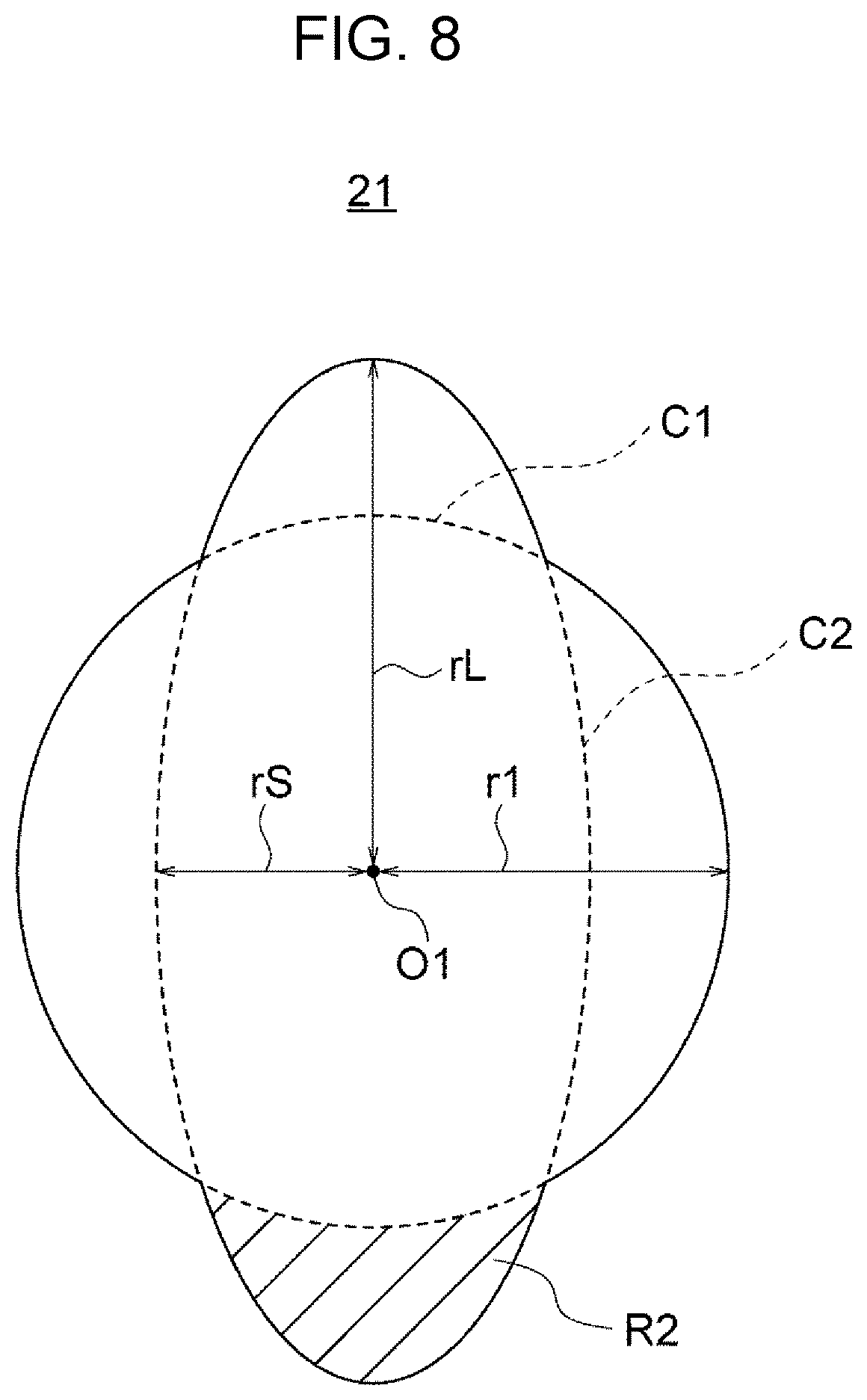 Patent US12097703 Figure 8 – Piezoelectric actuator, liquid discharge head, and recording device