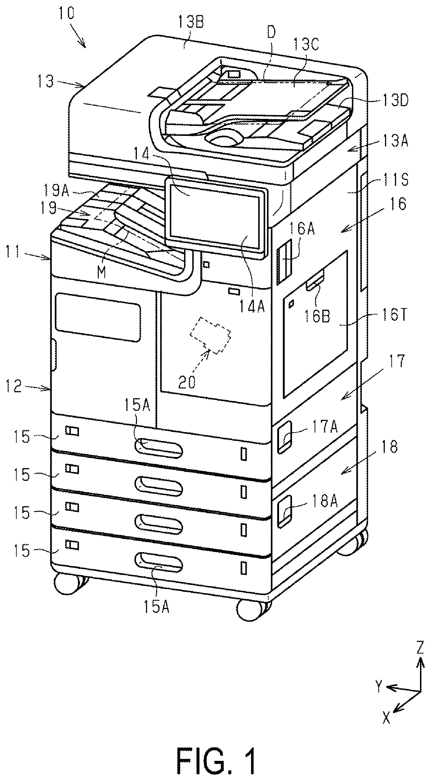 Patent US12097705 — Recording device — Figure 1