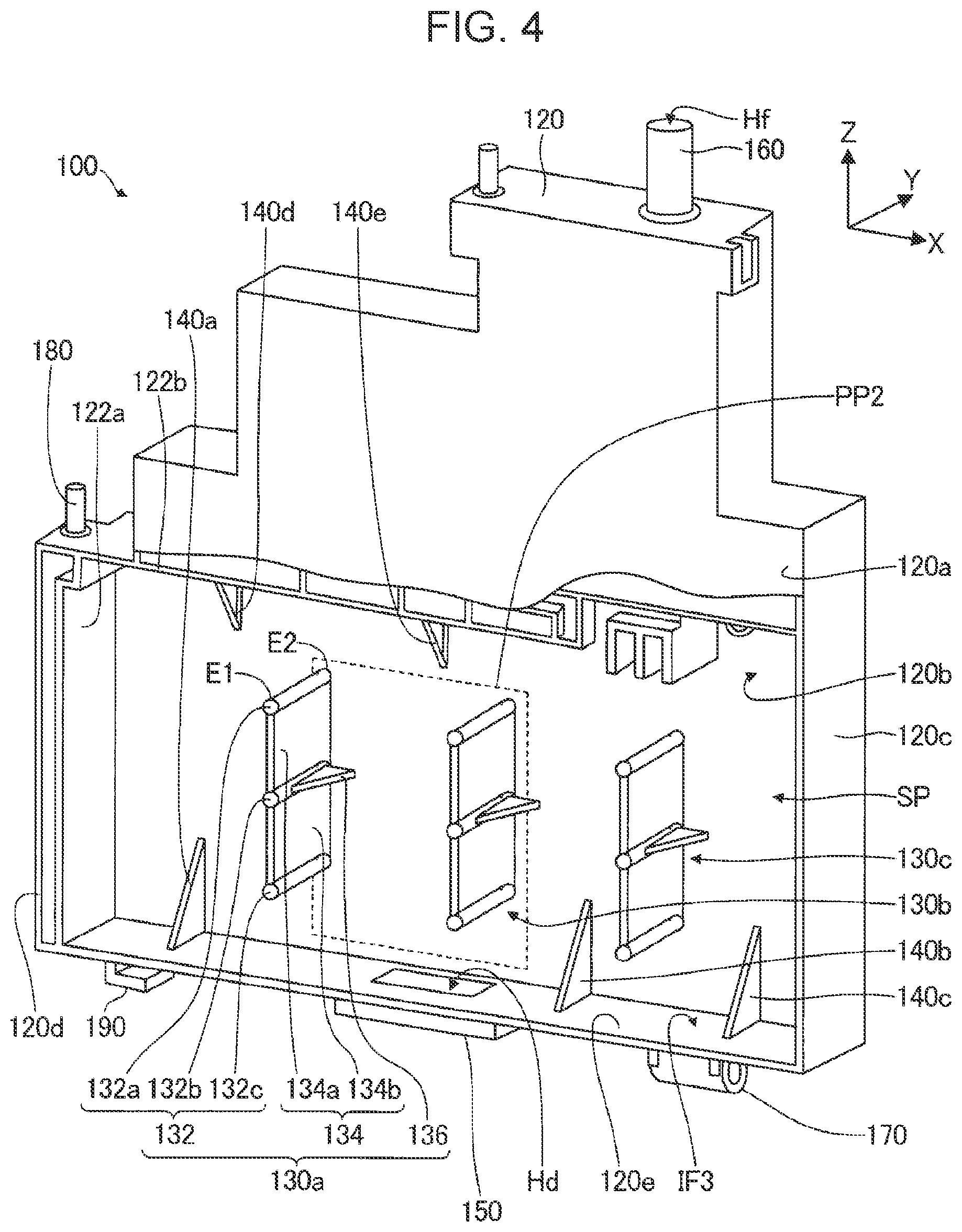 Patent US12097712 Figure 3 – Storage device and liquid ejection apparatus