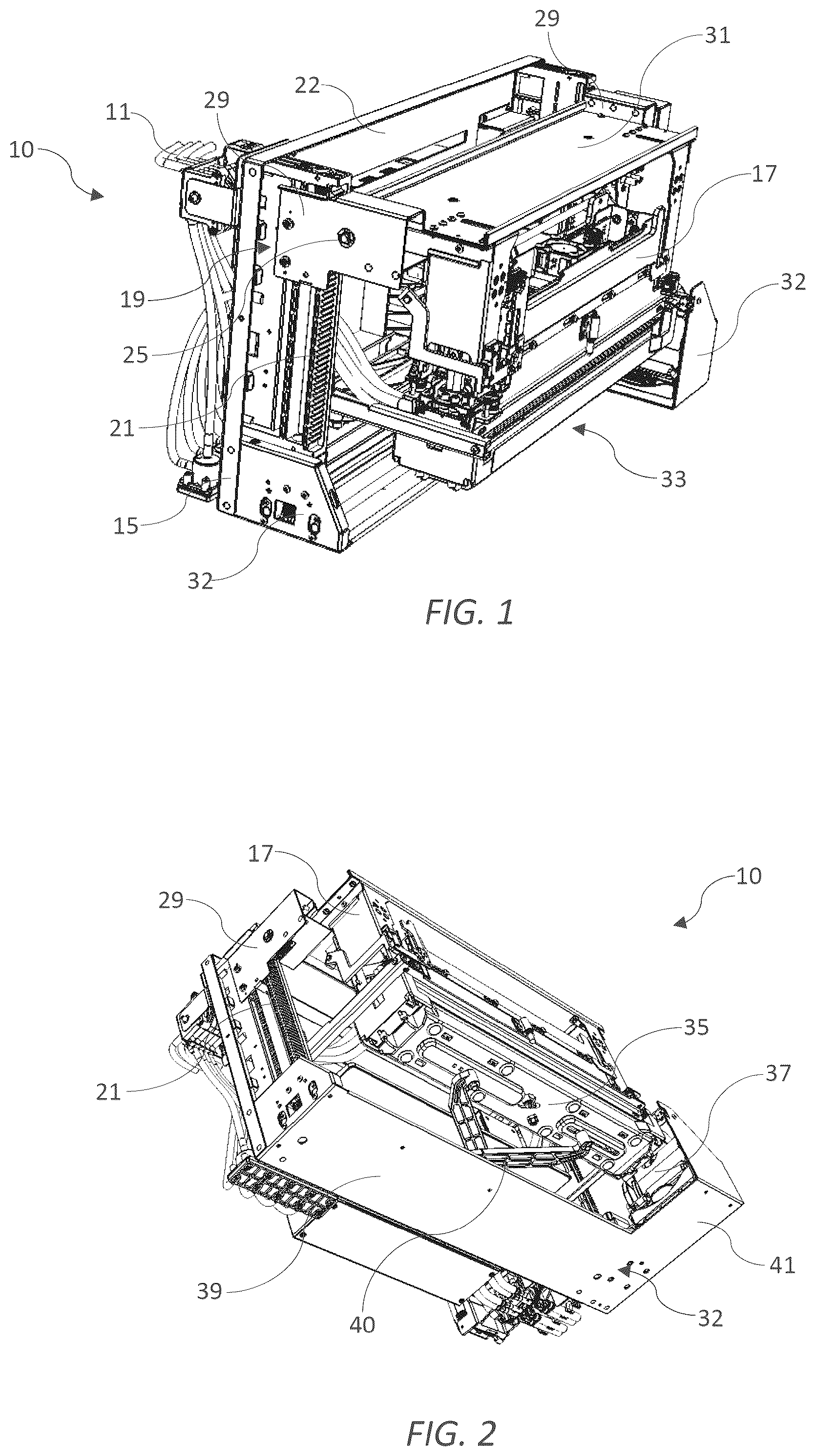 Patent US12097716 Figure 1 – Orientation-agnostic print module and multiple print module array
