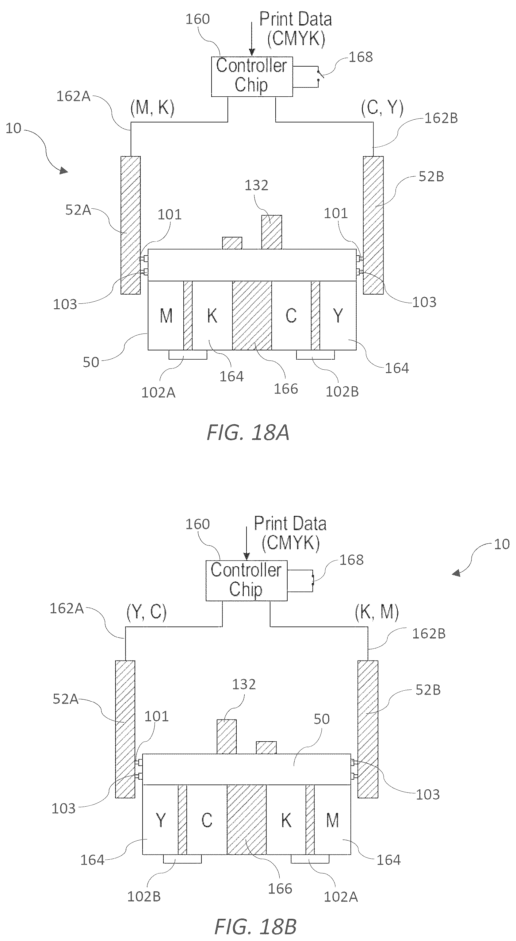 Patent US12097716 Figure 9 – Orientation-agnostic print module and multiple print module array