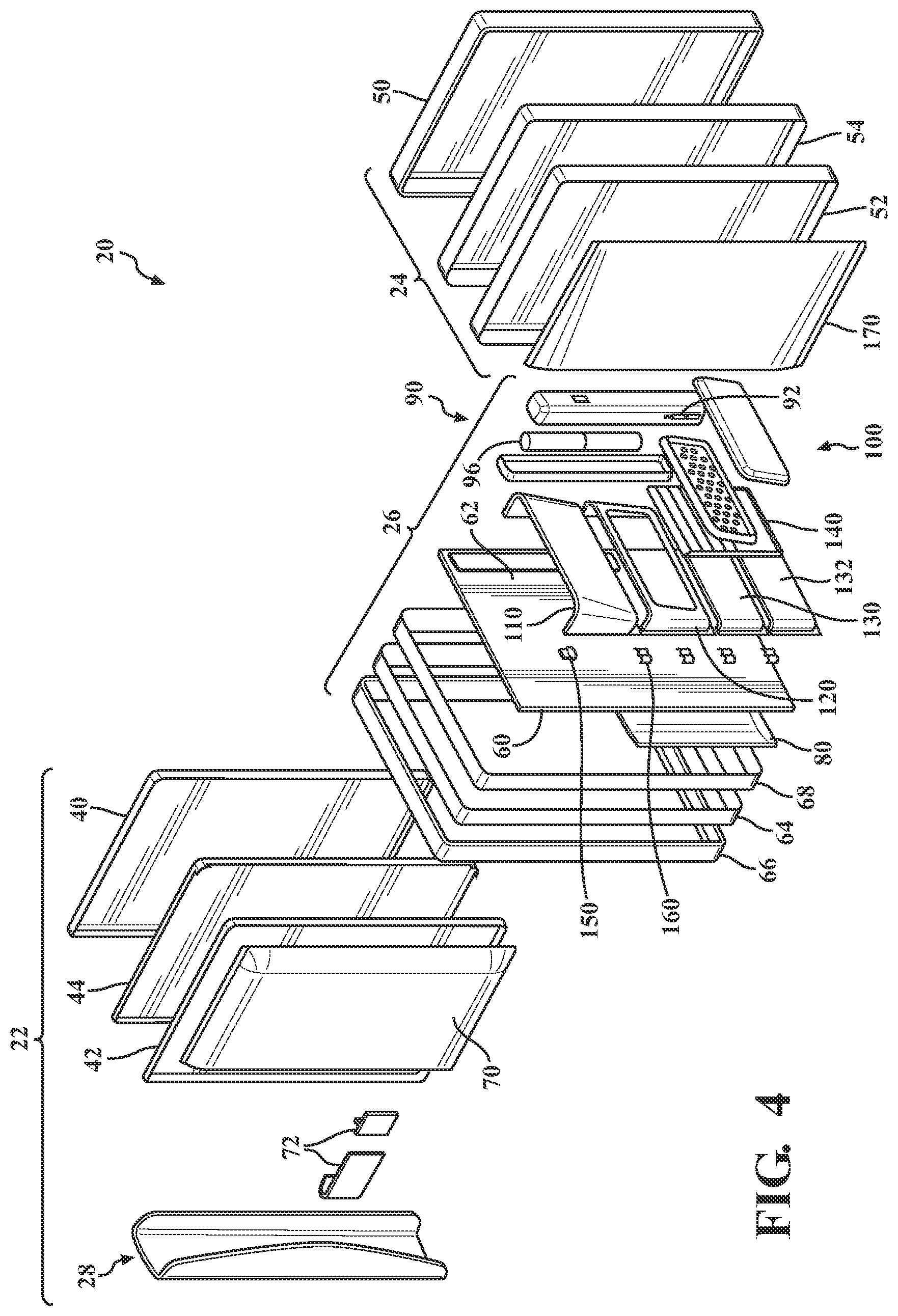 Patent US12097721 Figure 4 – Trifold organizer
