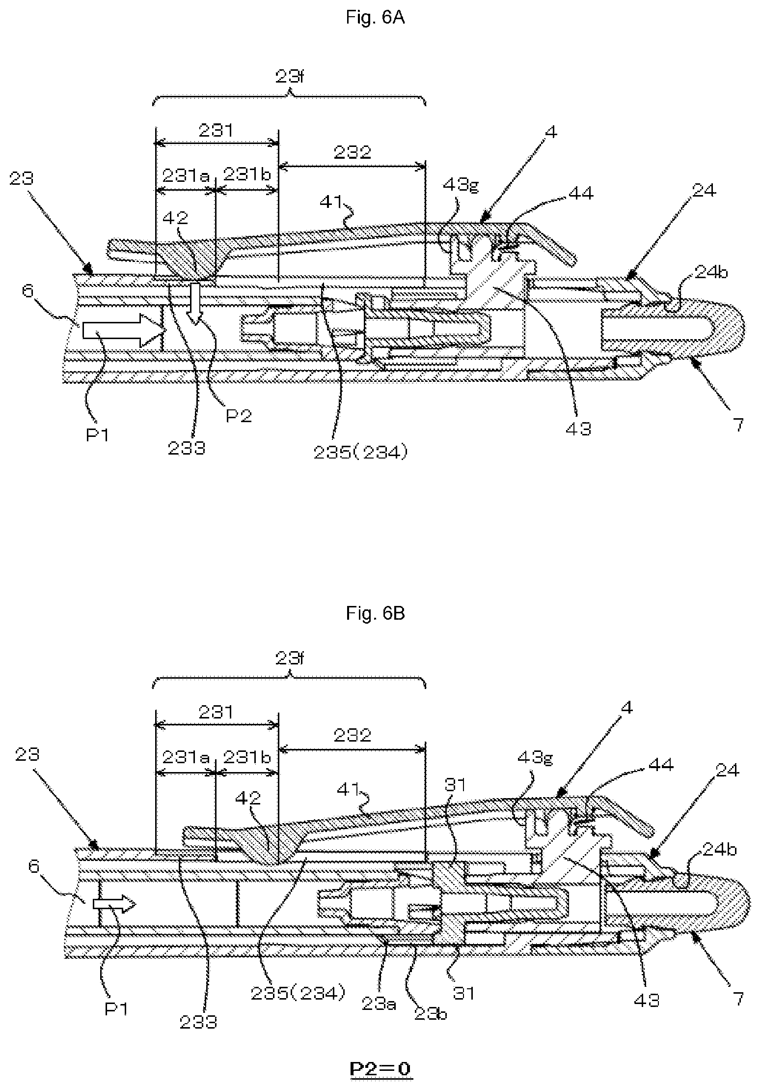 Patent US12097723 Figure 6 – Retractable writing implement
