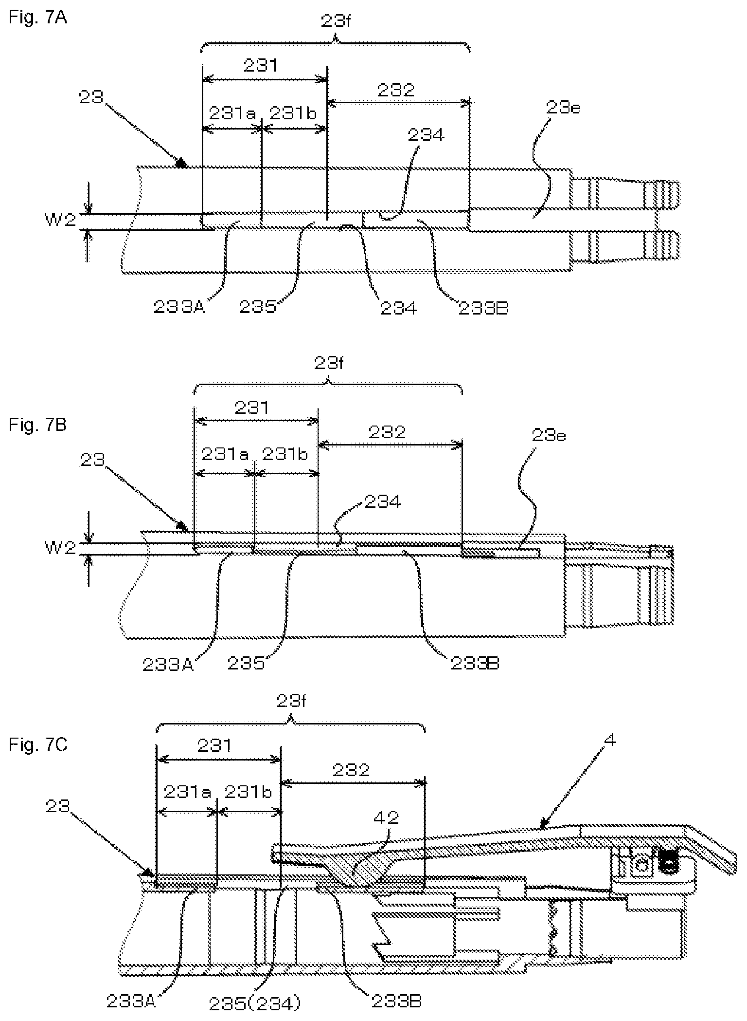 Patent US12097723 Figure 7 – Retractable writing implement