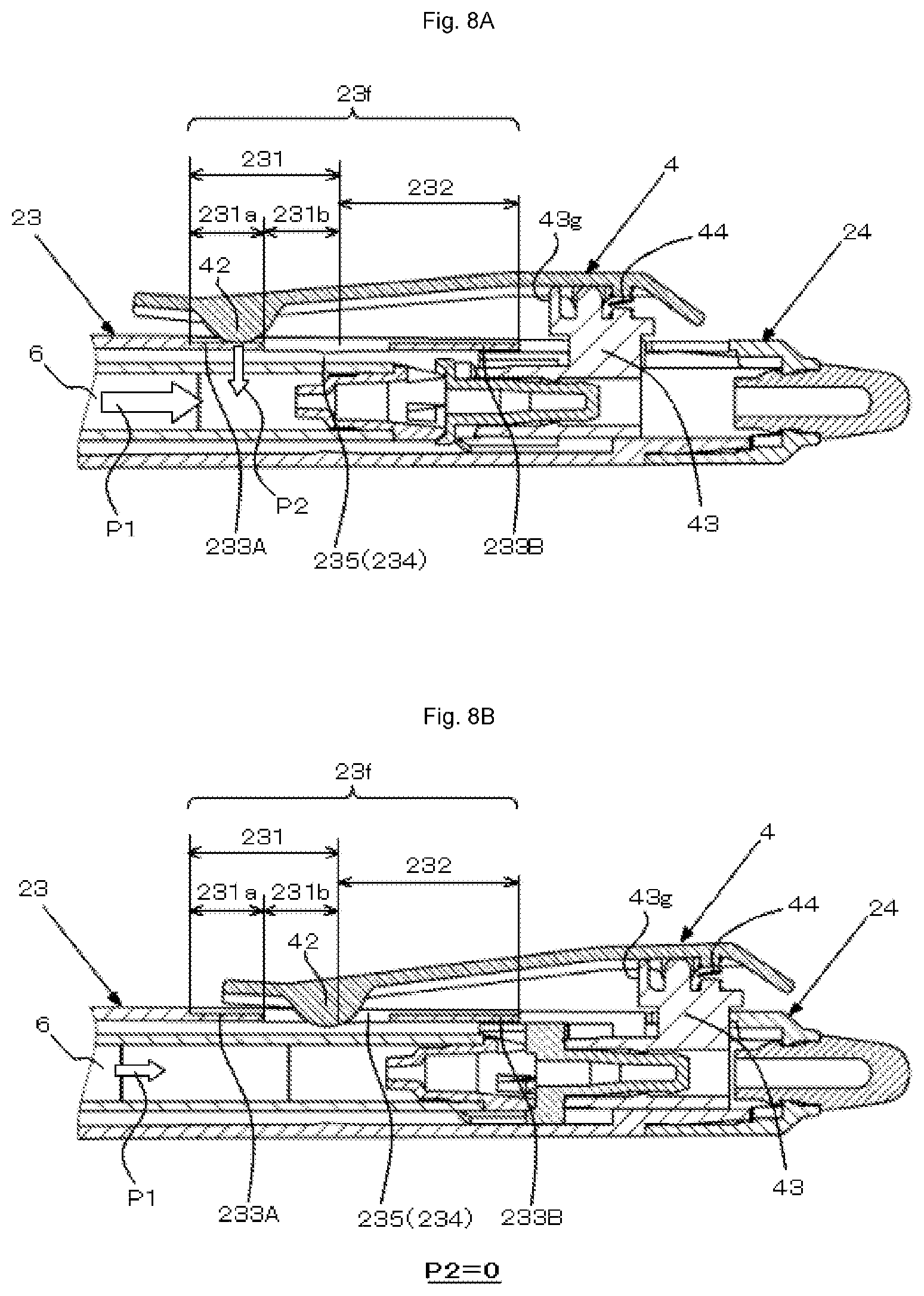 Patent US12097723 Figure 8 – Retractable writing implement