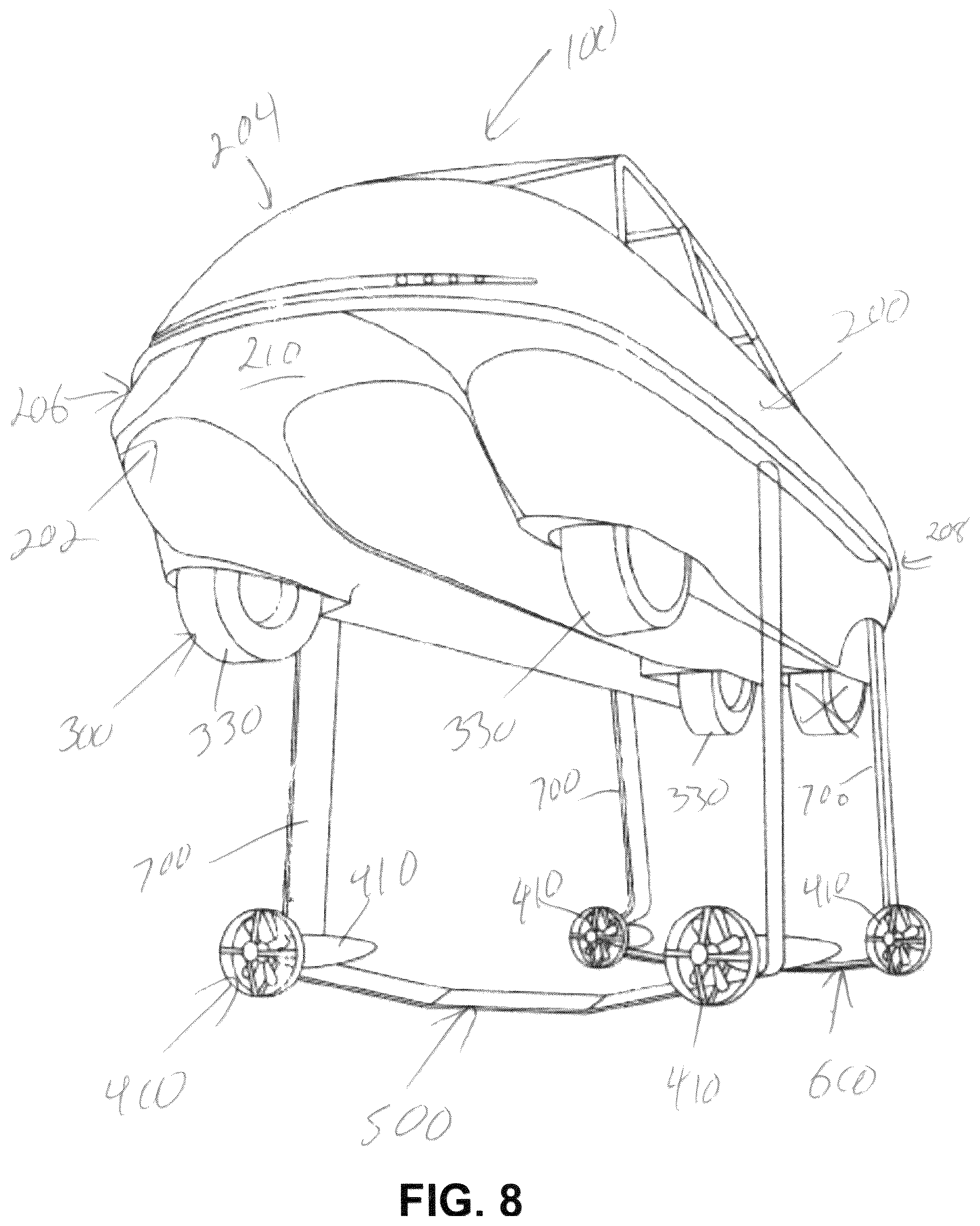 Patent US12097733 Figure 3 – Amphibious vehicle