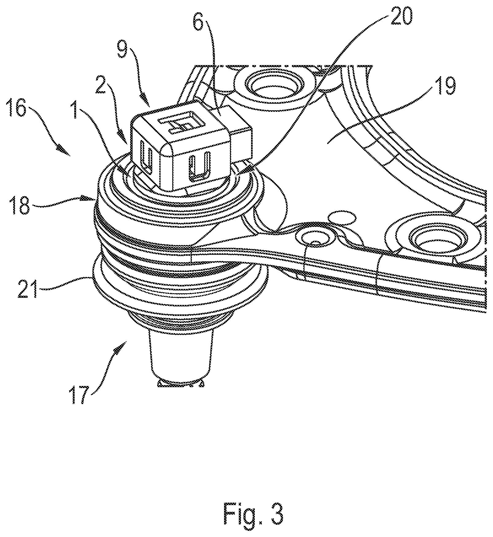 Patent US12097744 Figure 3 – Closure element for a ball-and-socket joint, and ball-and-socket joint having a closure element of this kind