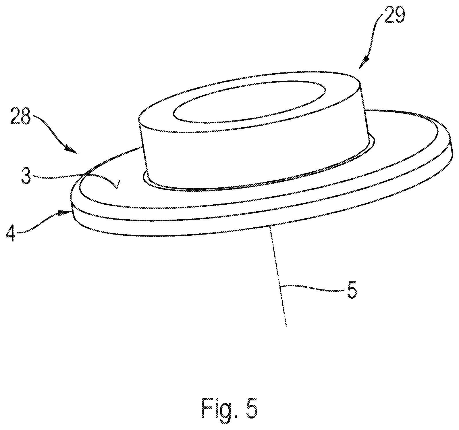 Patent US12097744 Figure 5 – Closure element for a ball-and-socket joint, and ball-and-socket joint having a closure element of this kind