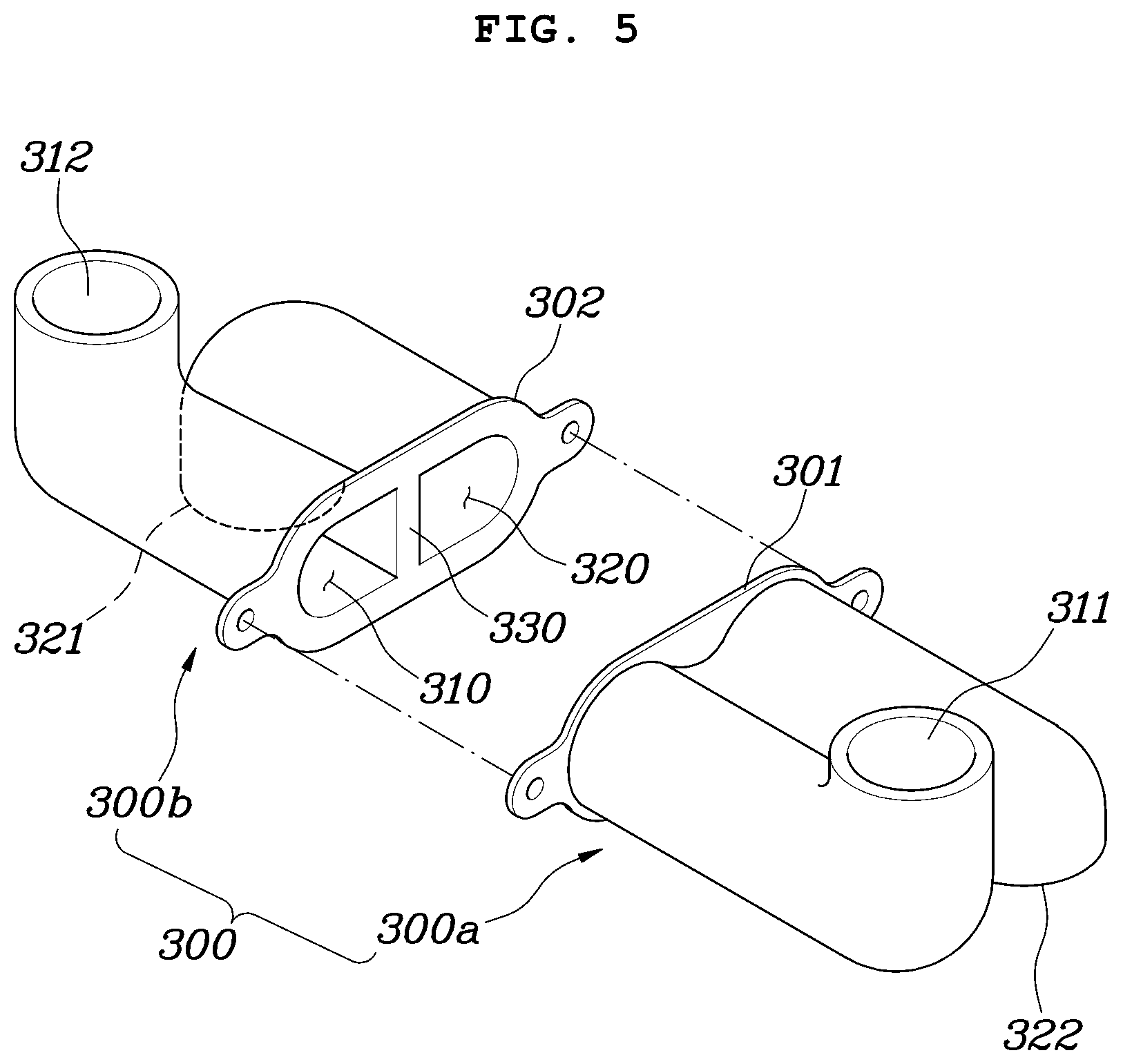 Patent US12097746 Figure 5 – Heat exchanger and refrigerant module of integrated thermal management system for vehicle including same