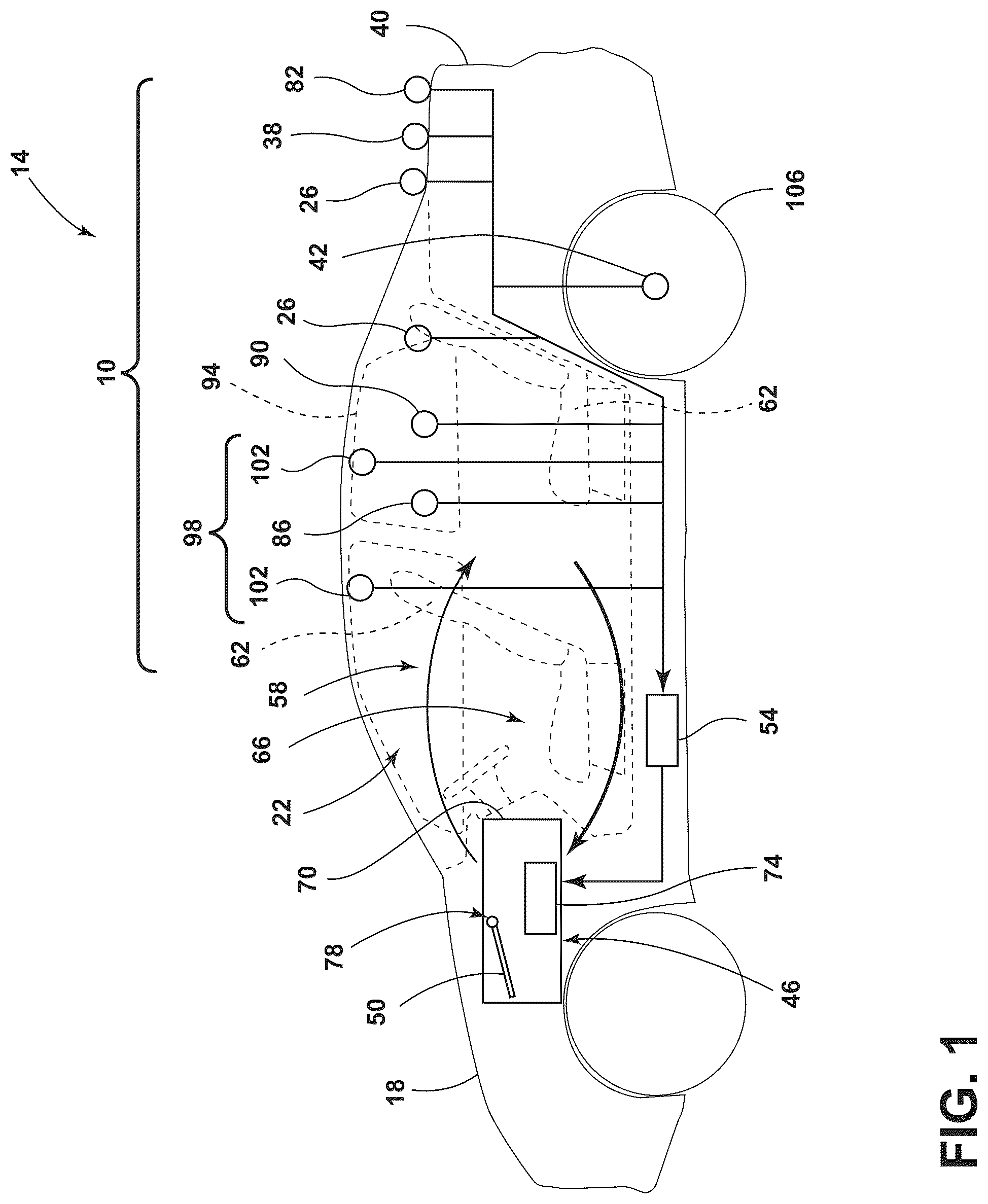 Patent US12097748 Figure 1 – Vehicle air control system
