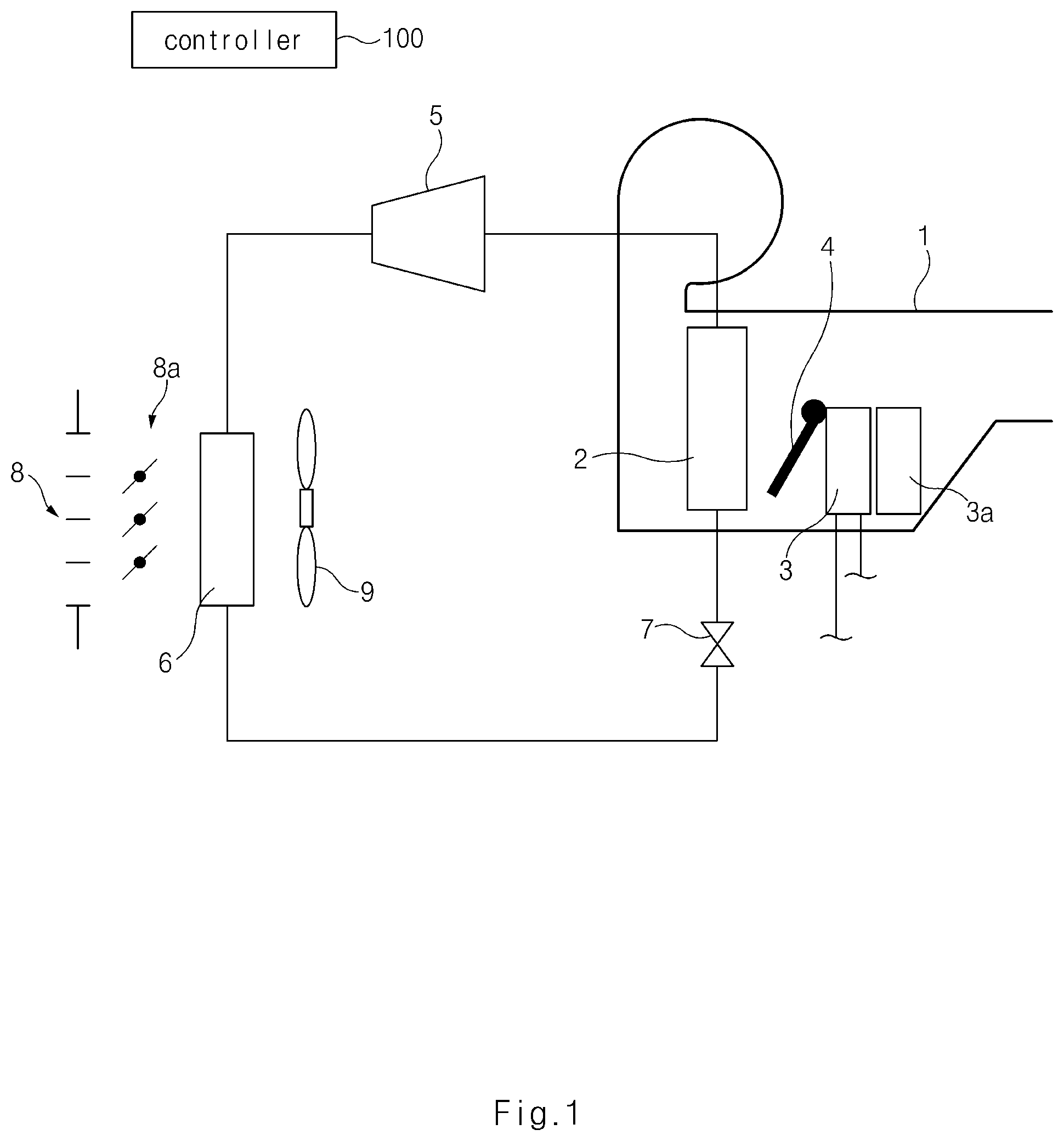 Patent US12097749 — Method for controlling vehicle HVAC system — Figure 1
