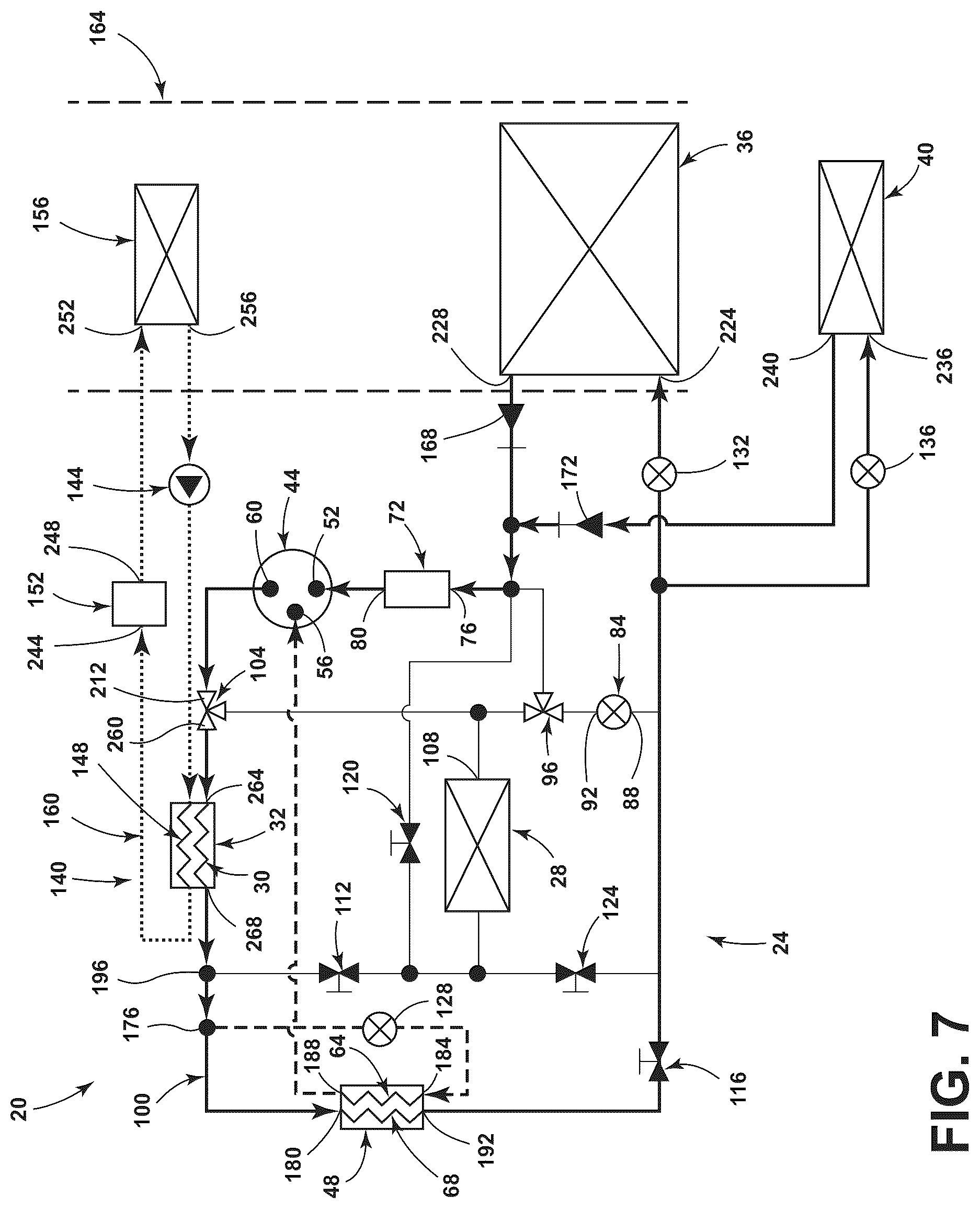 Patent US12097750 Figure 8 – Heat pump for a vehicle
