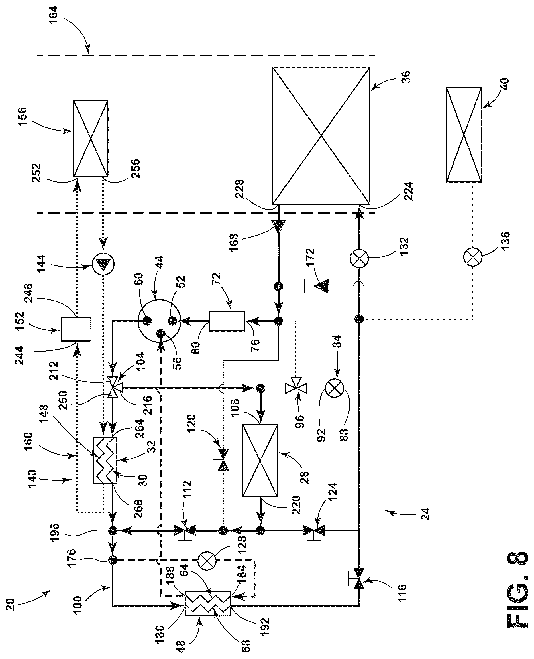 Patent US12097750 Figure 9 – Heat pump for a vehicle