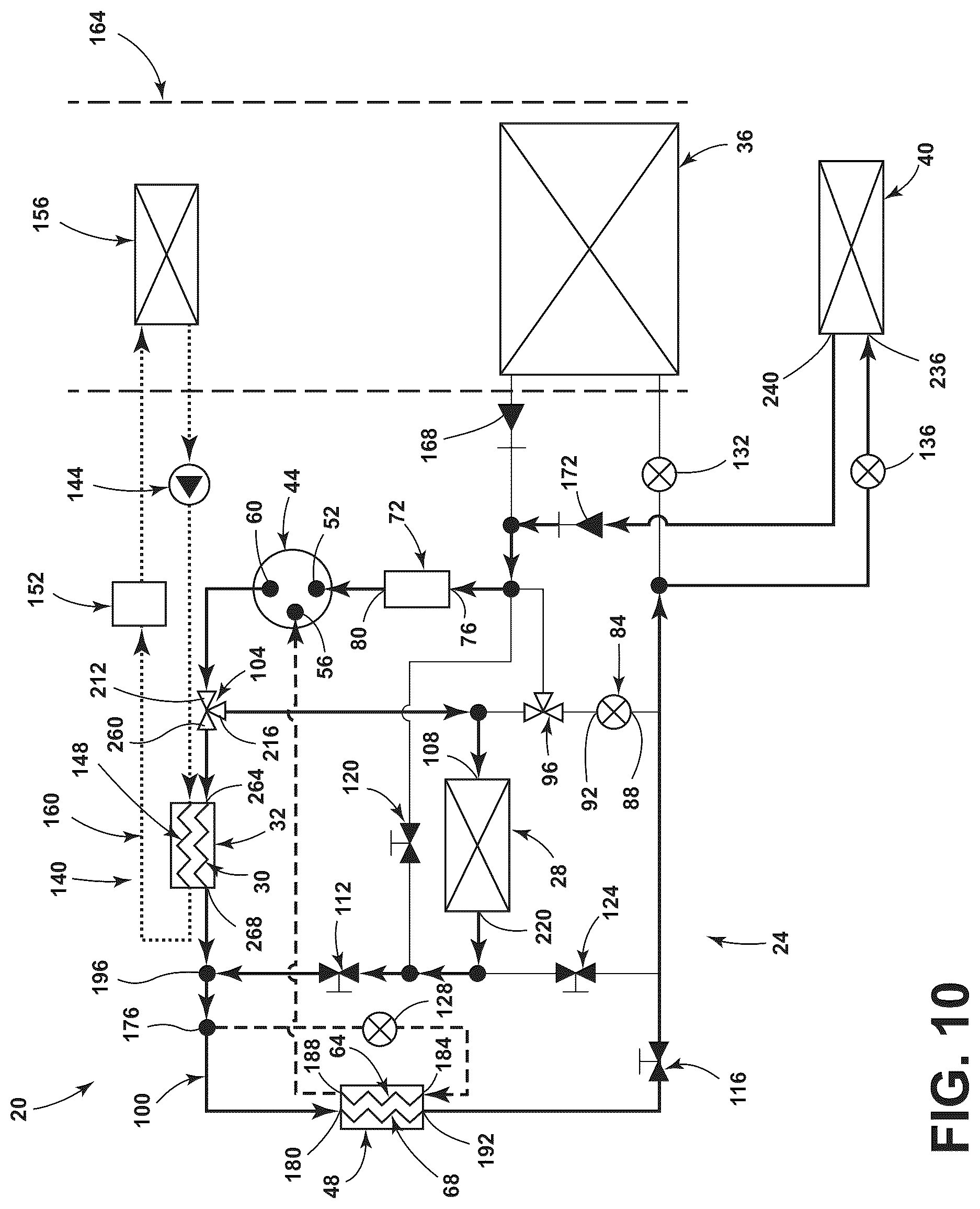 Patent US12097750 Figure 11 – Heat pump for a vehicle