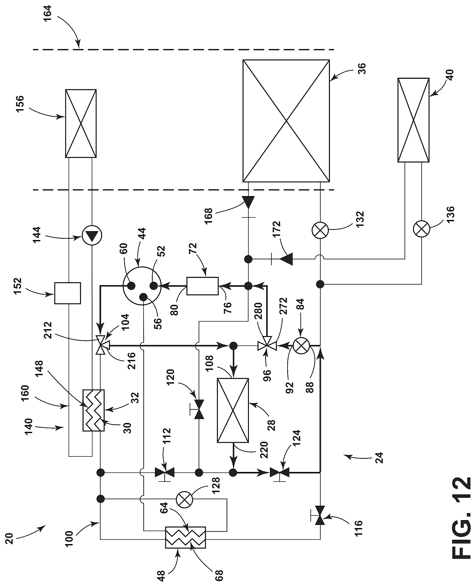 Patent US12097750 Figure 13 – Heat pump for a vehicle