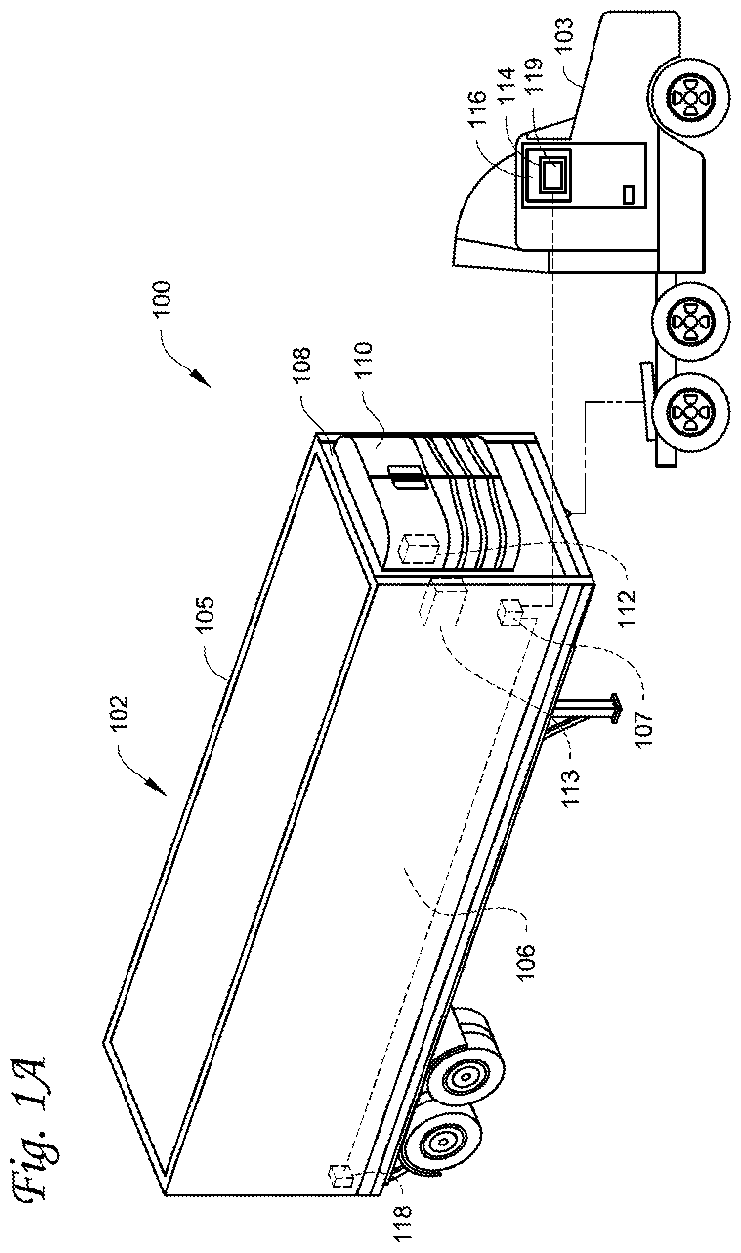 Patent US12097751 — Methods and systems for providing predictive energy consumption feedback for powering a transport climate control system — Figure 1