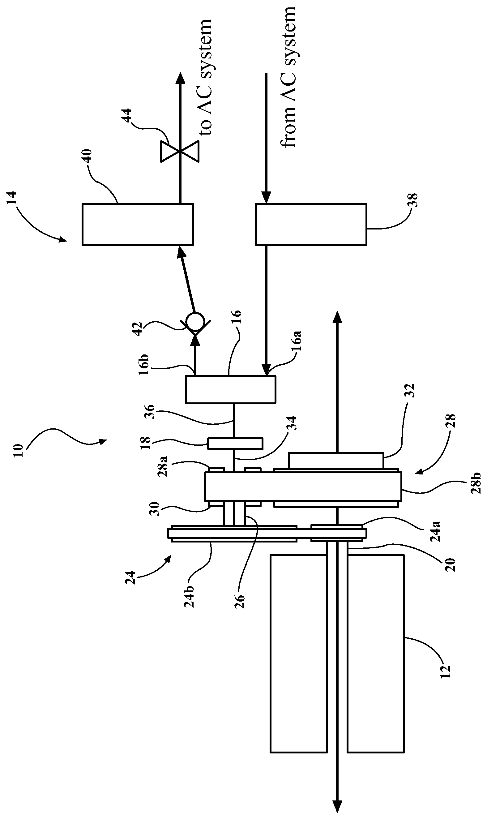 Patent US12097753 Figure 1 – Electric vehicle air conditioning system and method