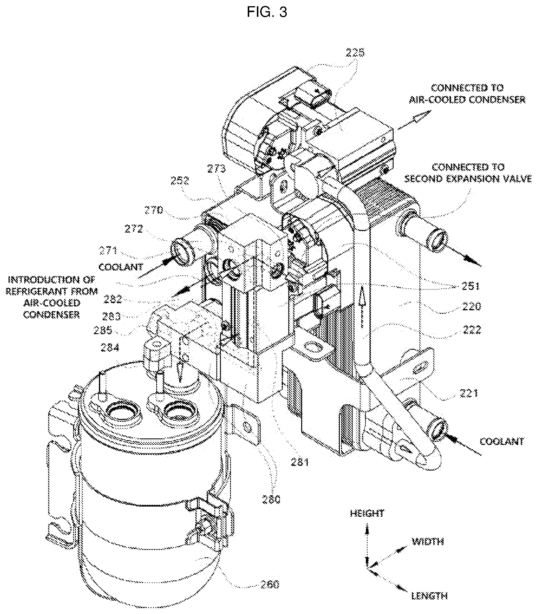 Patent US12097754 Figure 3 – Thermal management system