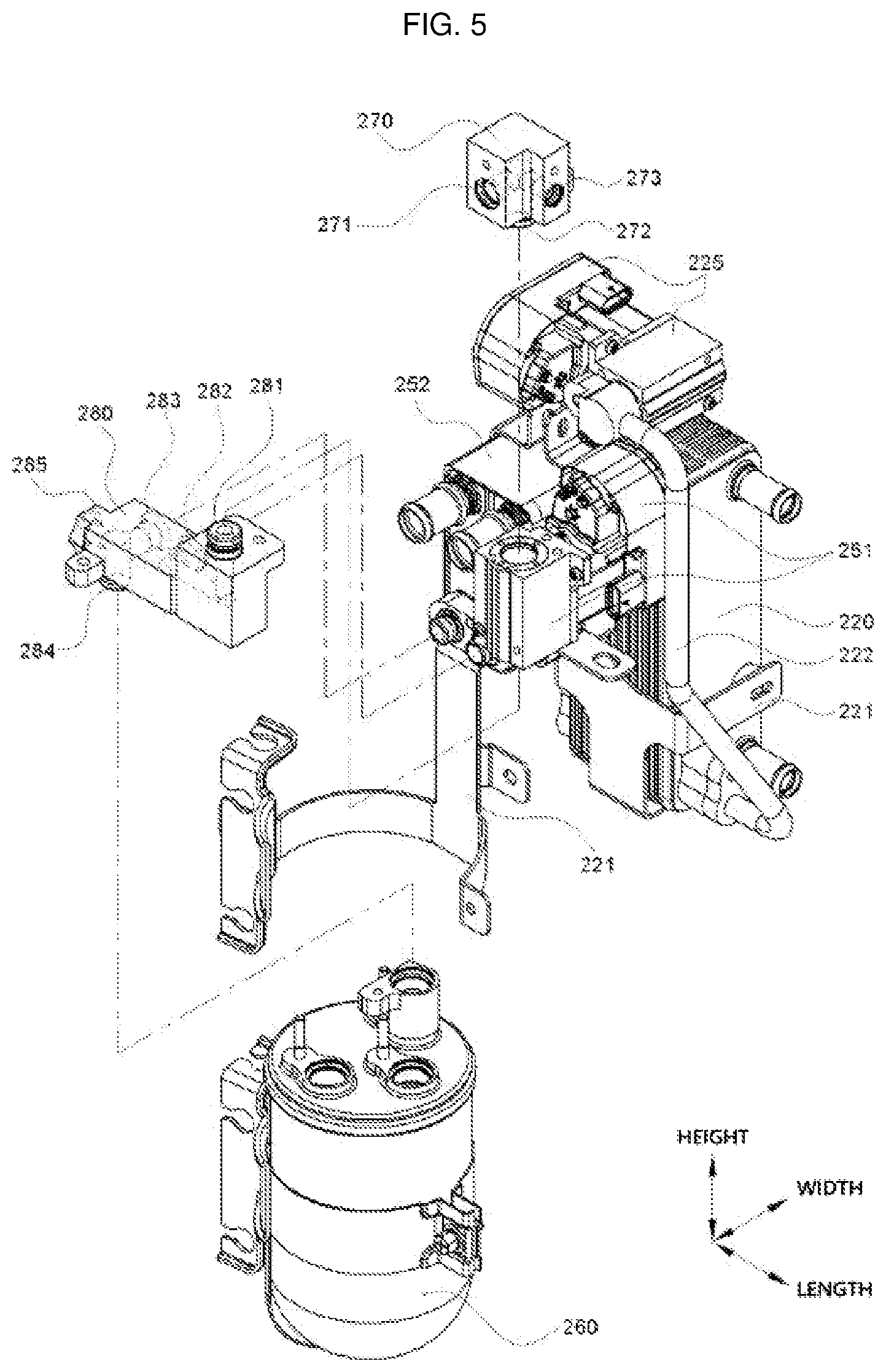 Patent US12097754 Figure 5 – Thermal management system