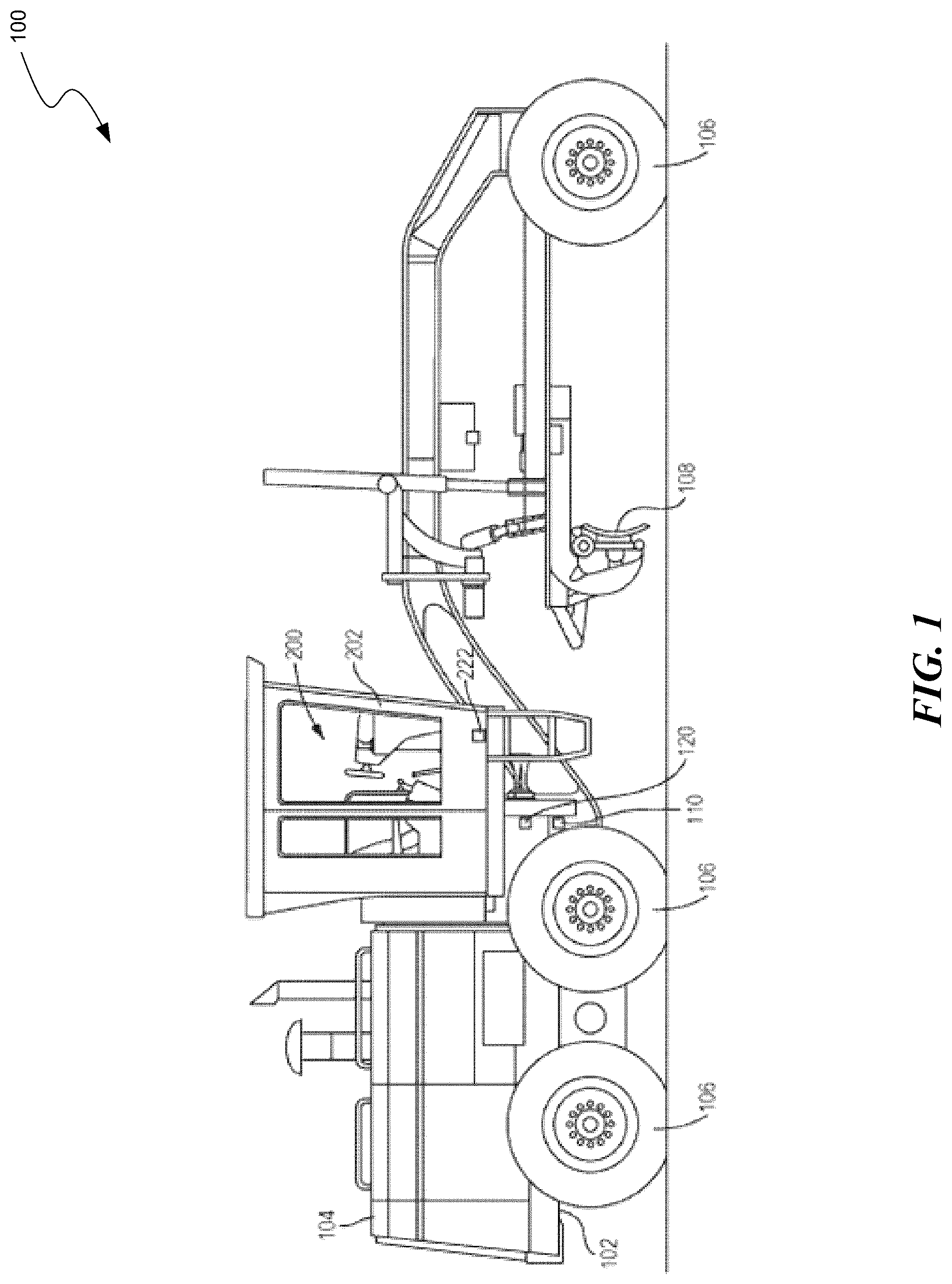 Patent US12097760 Figure 1 – Methods and systems for detecting a machine operator