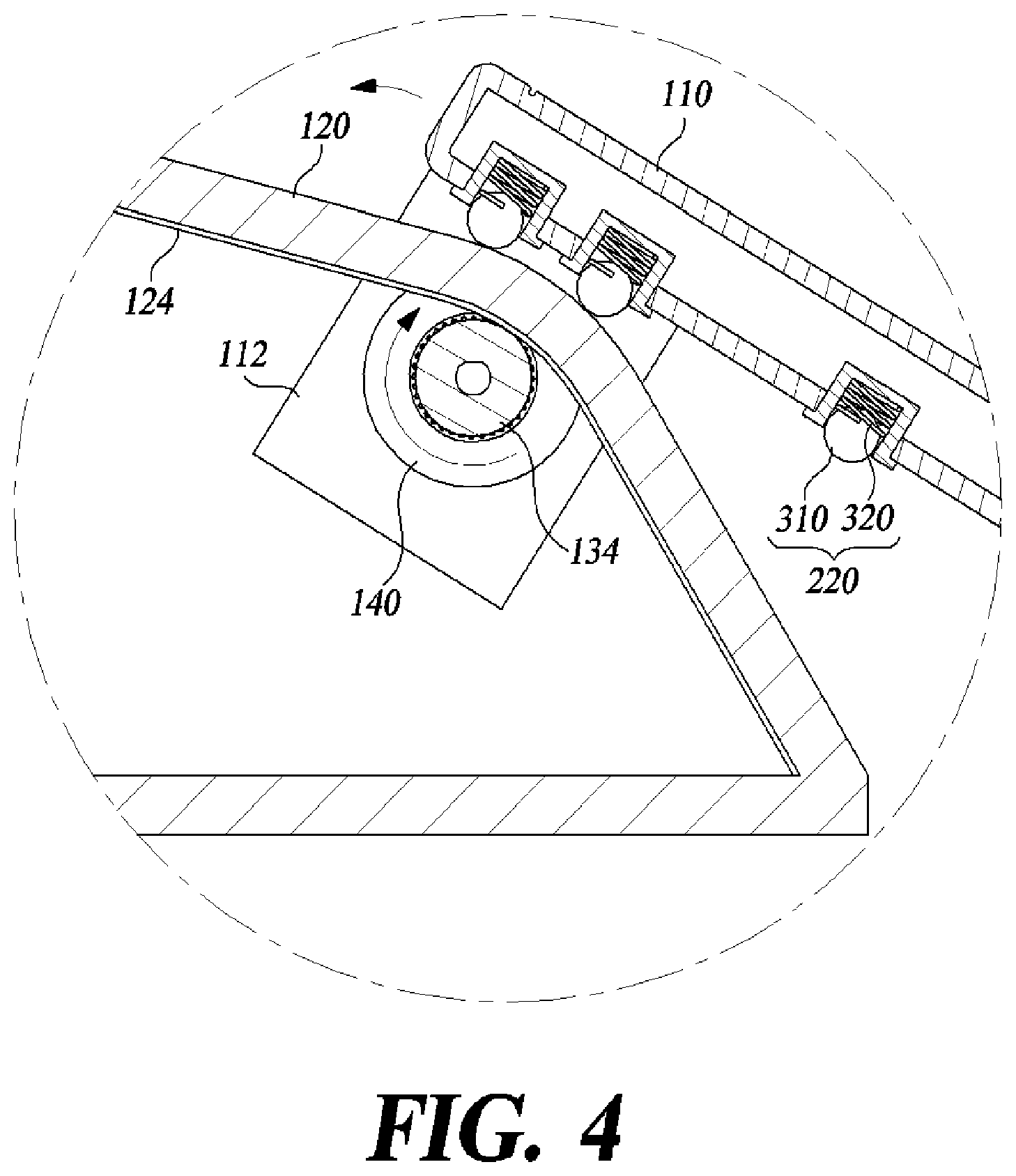 Patent US12097762 Figure 4 – Display device for vehicle